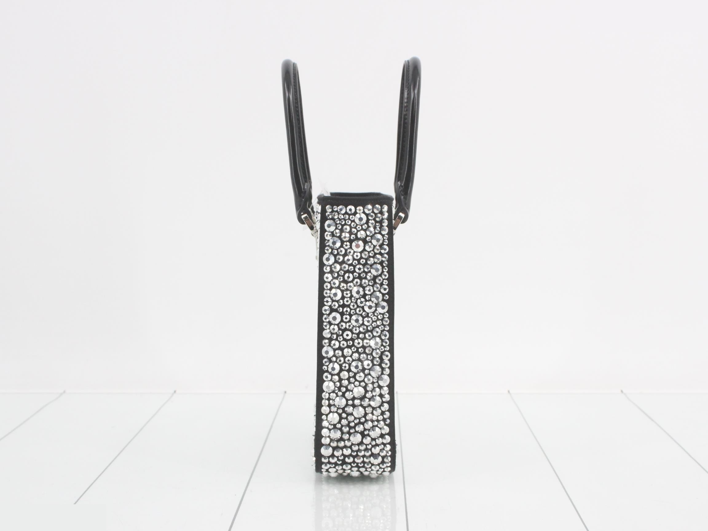 Triangular Plate Rhinestone 2-Way Handbag — view 3