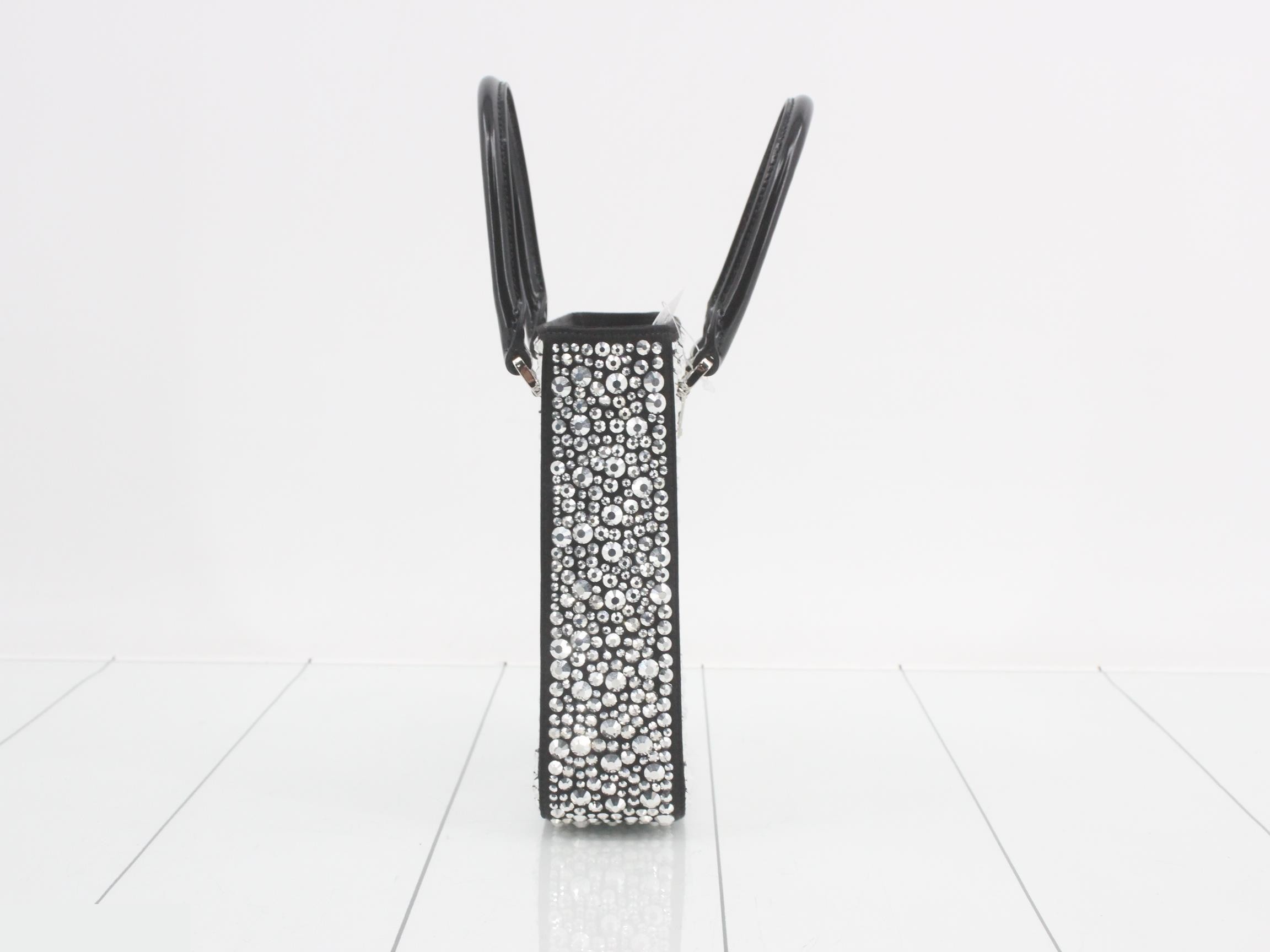 Triangular Plate Rhinestone 2-Way Handbag — view 4