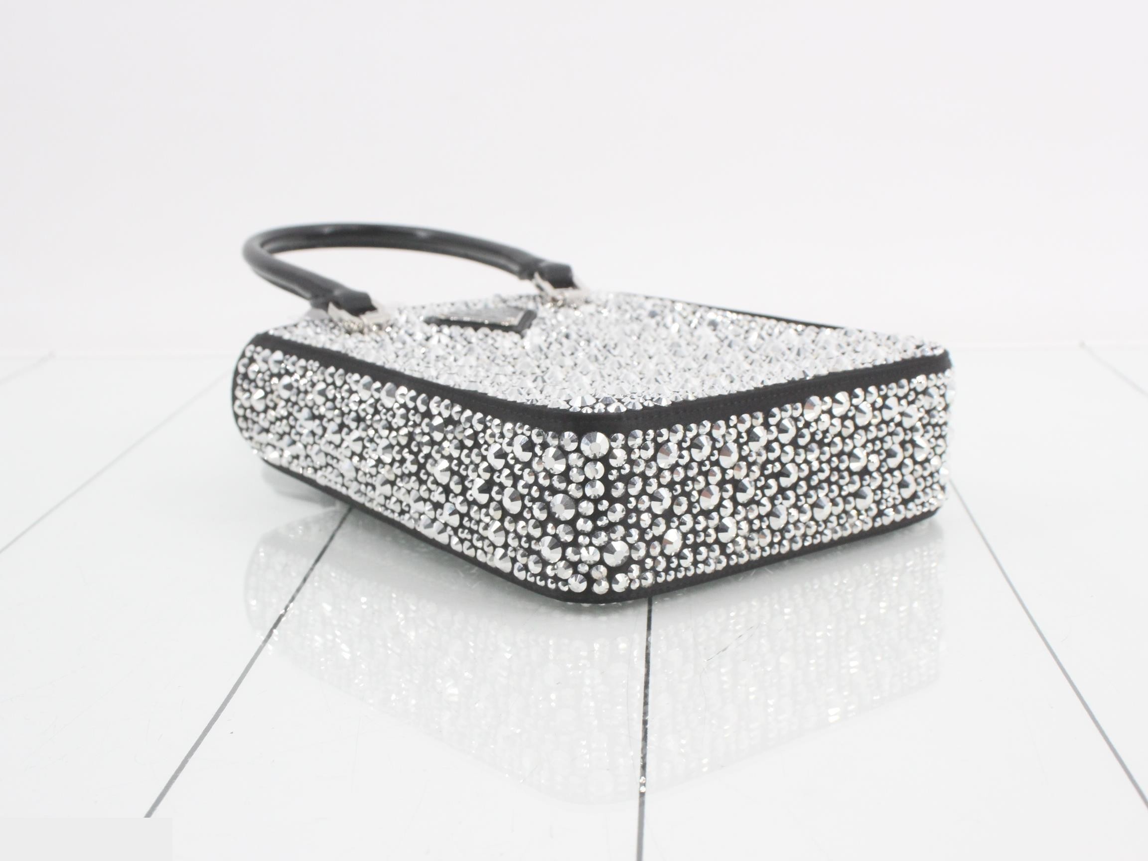 Triangular Plate Rhinestone 2-Way Handbag — view 5