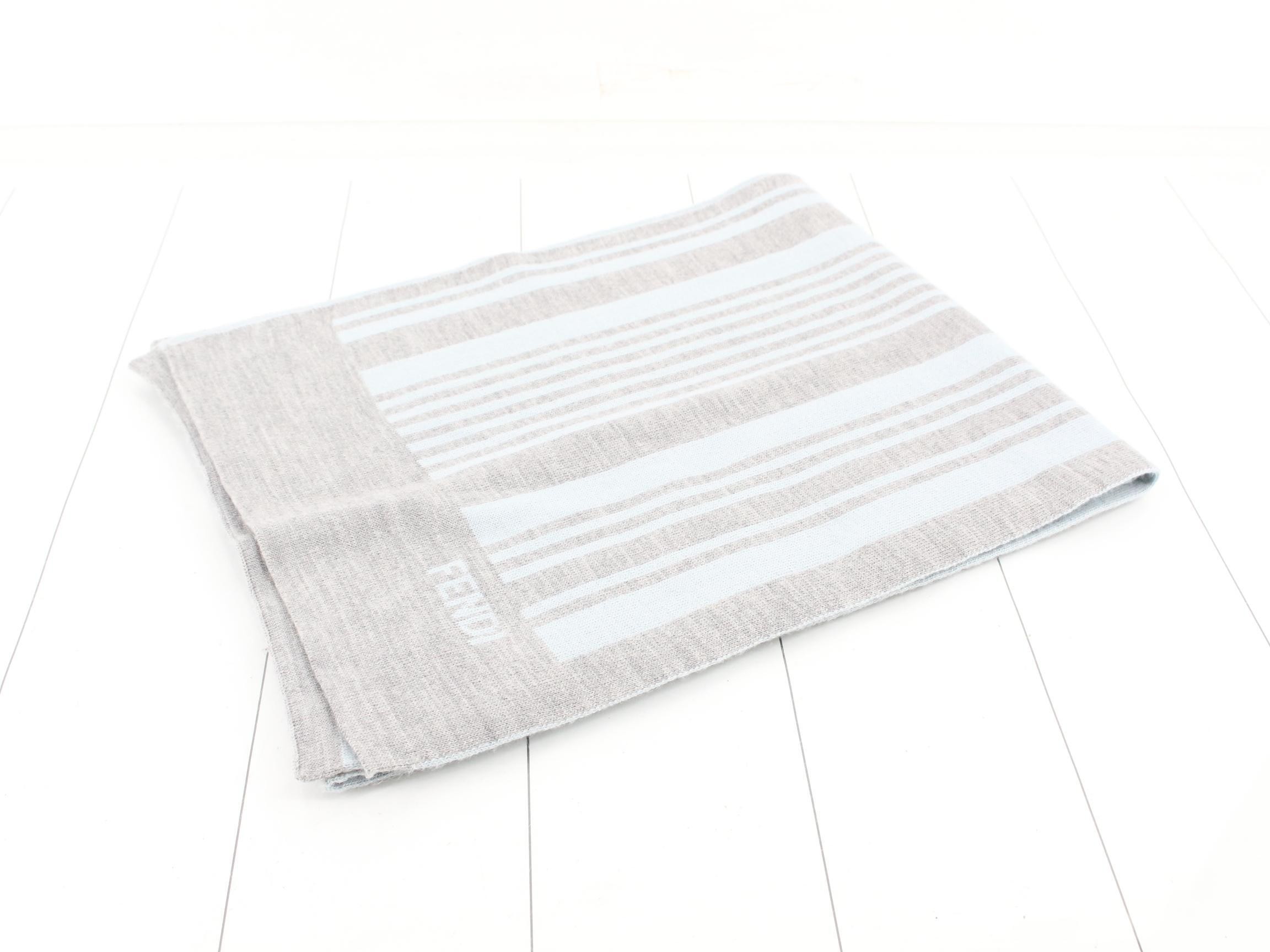 logo scarf with tags