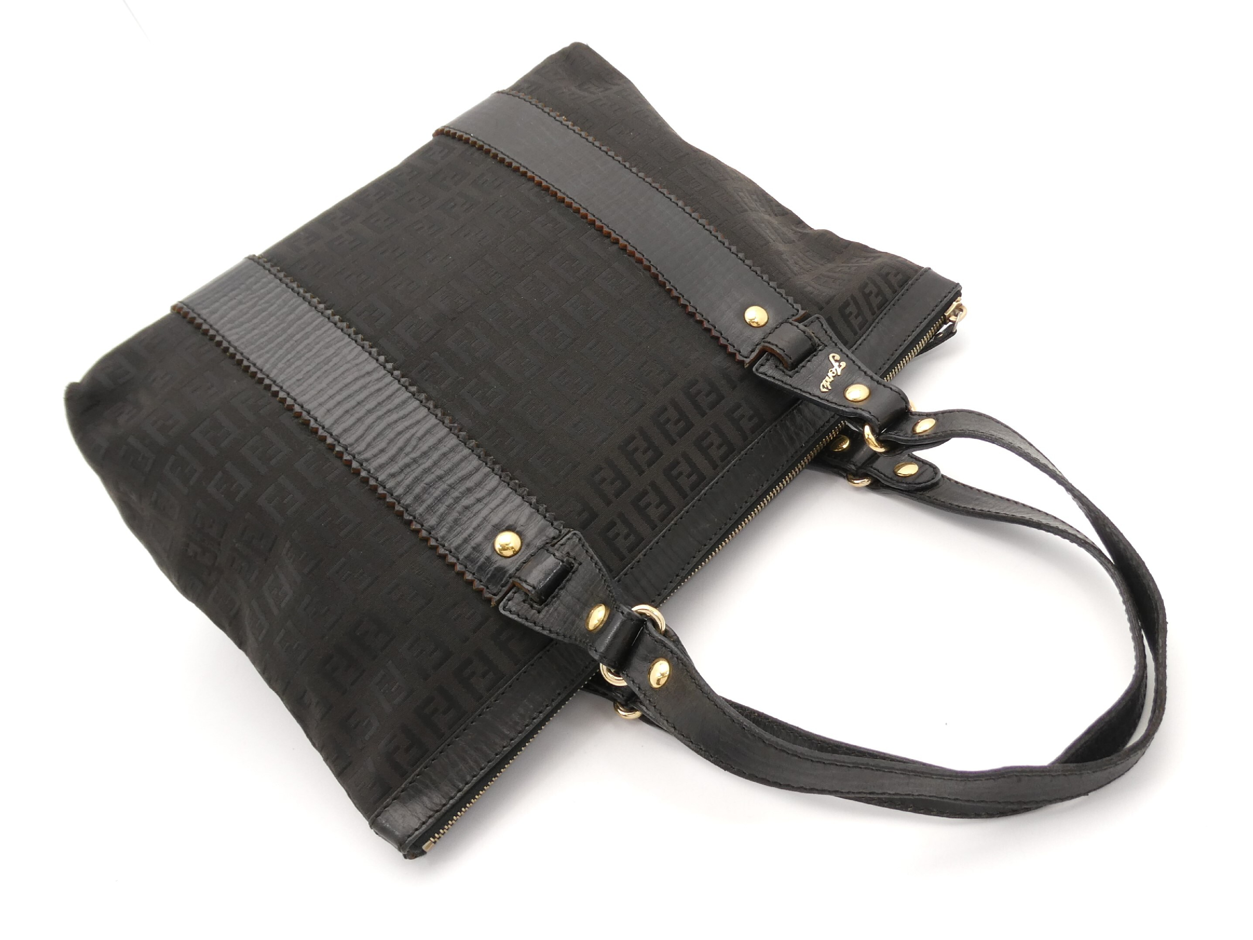 Zucchino Canvas Leather Tote Bag — view 6
