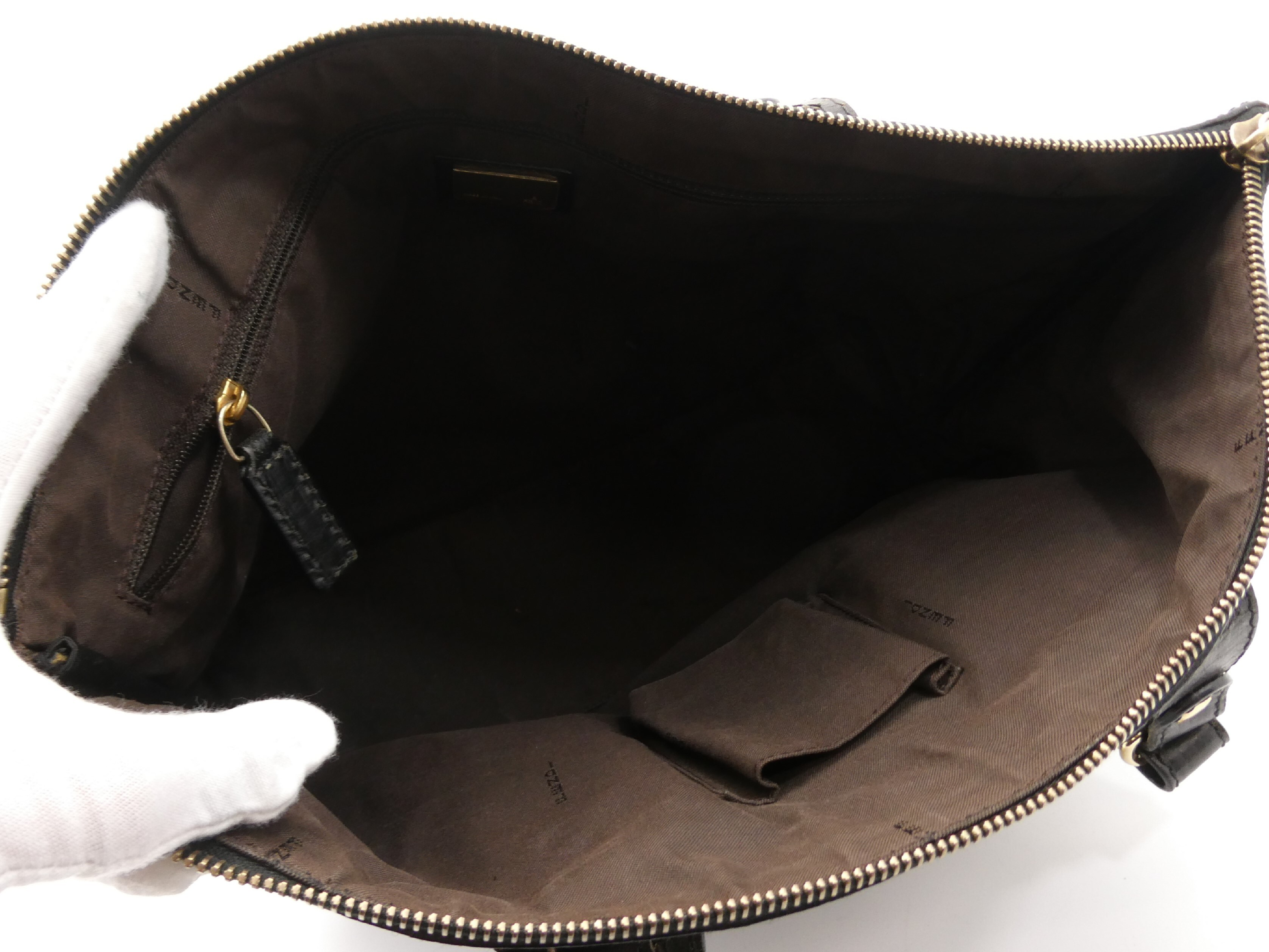 Zucchino Canvas Leather Tote Bag — view 7
