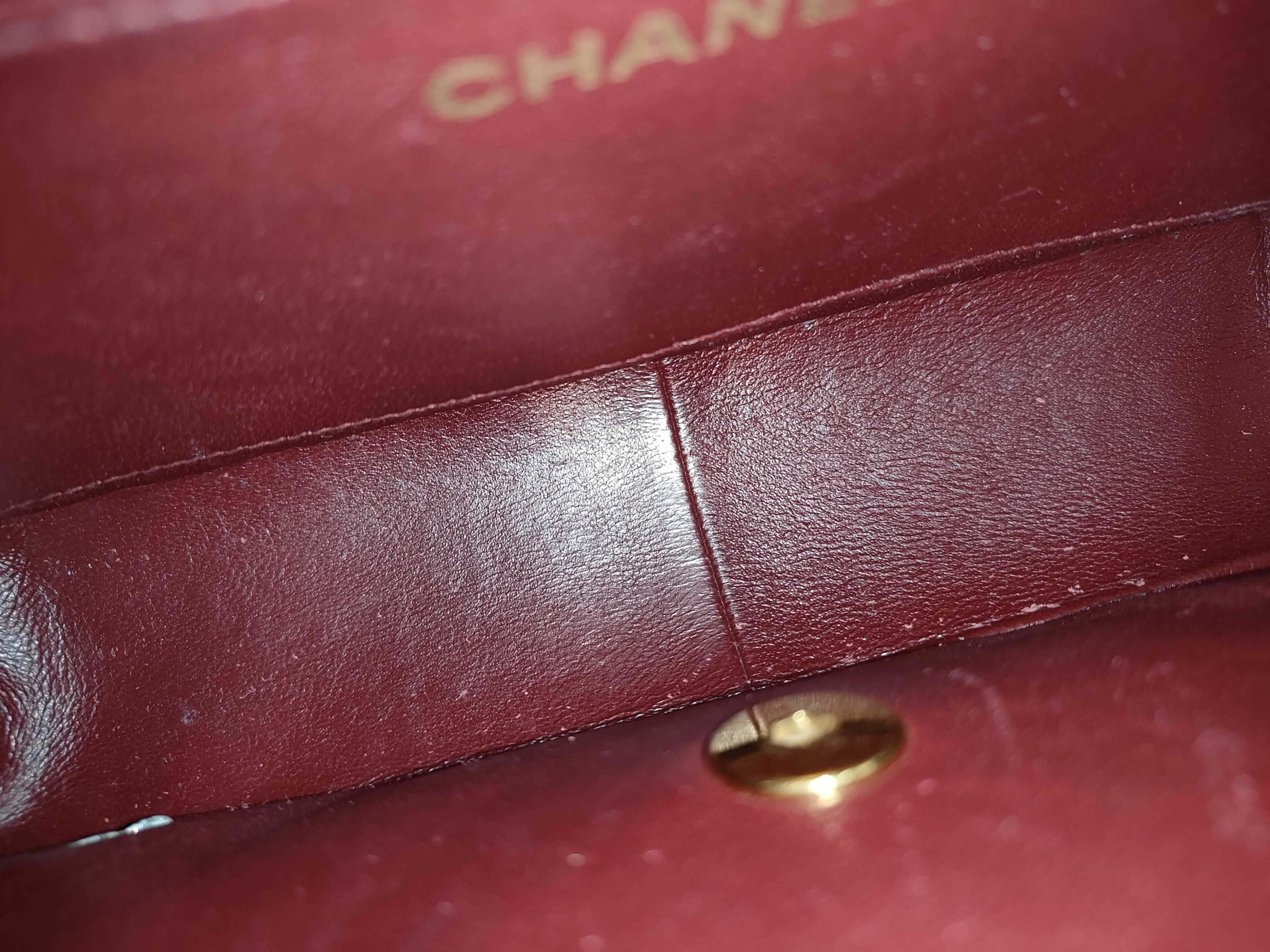 Diana 25 Lambskin Gold Hardware Chain Shoulder Bag (Serial Number 4) — view 13