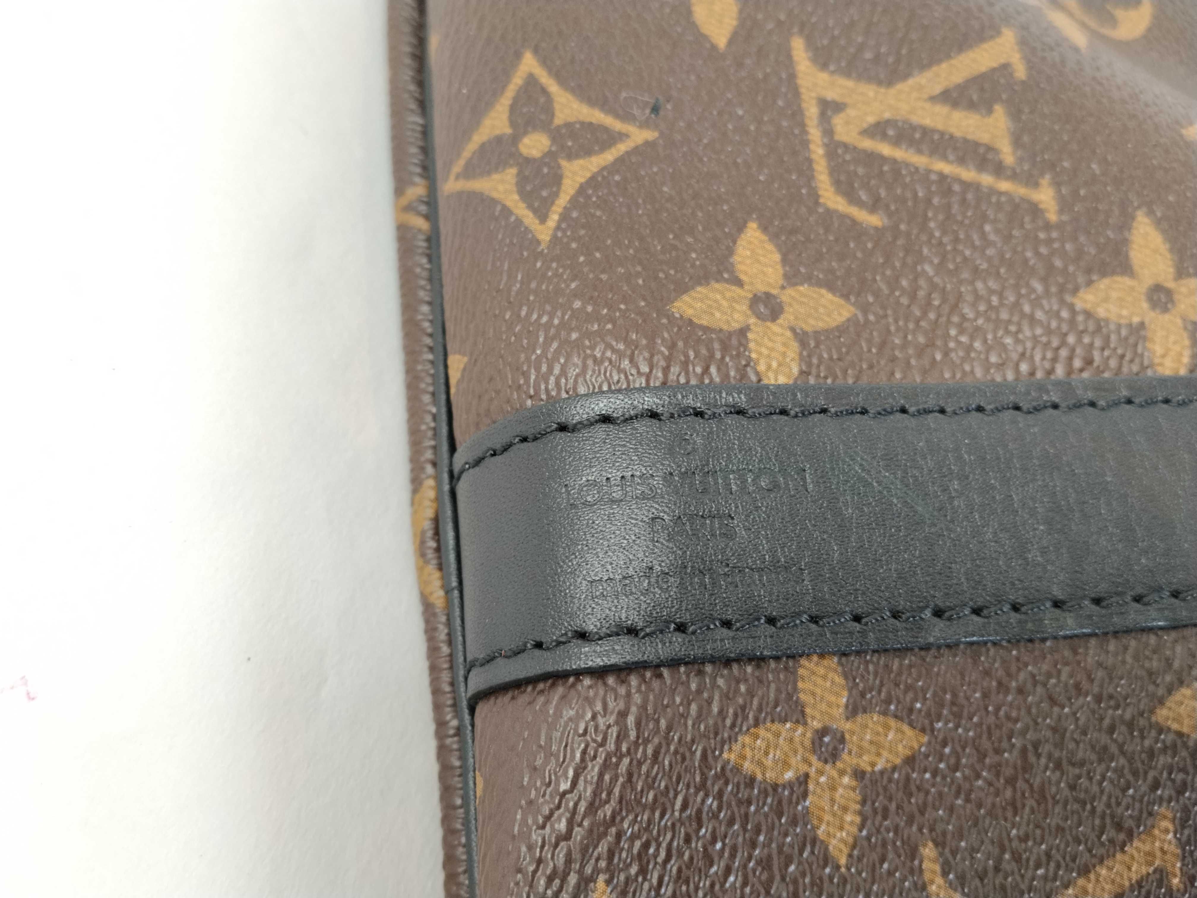 Monogram PH- Macassar Keepall Bandouliere Duffle Bag Monogram Brown Canvas Boston Bag — view 12