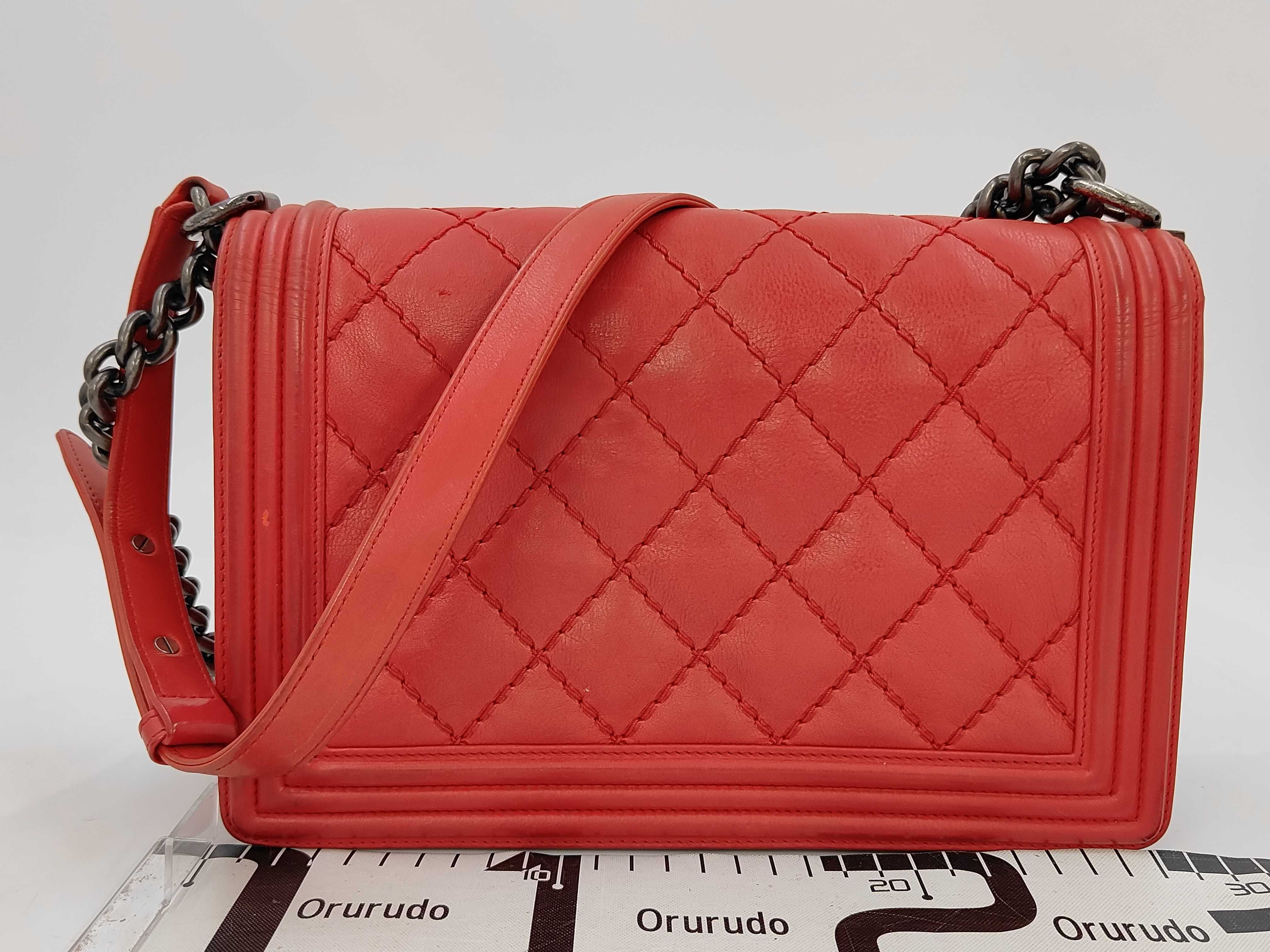Boy Chanel Calfskin Chain Shoulder Bag — view 2