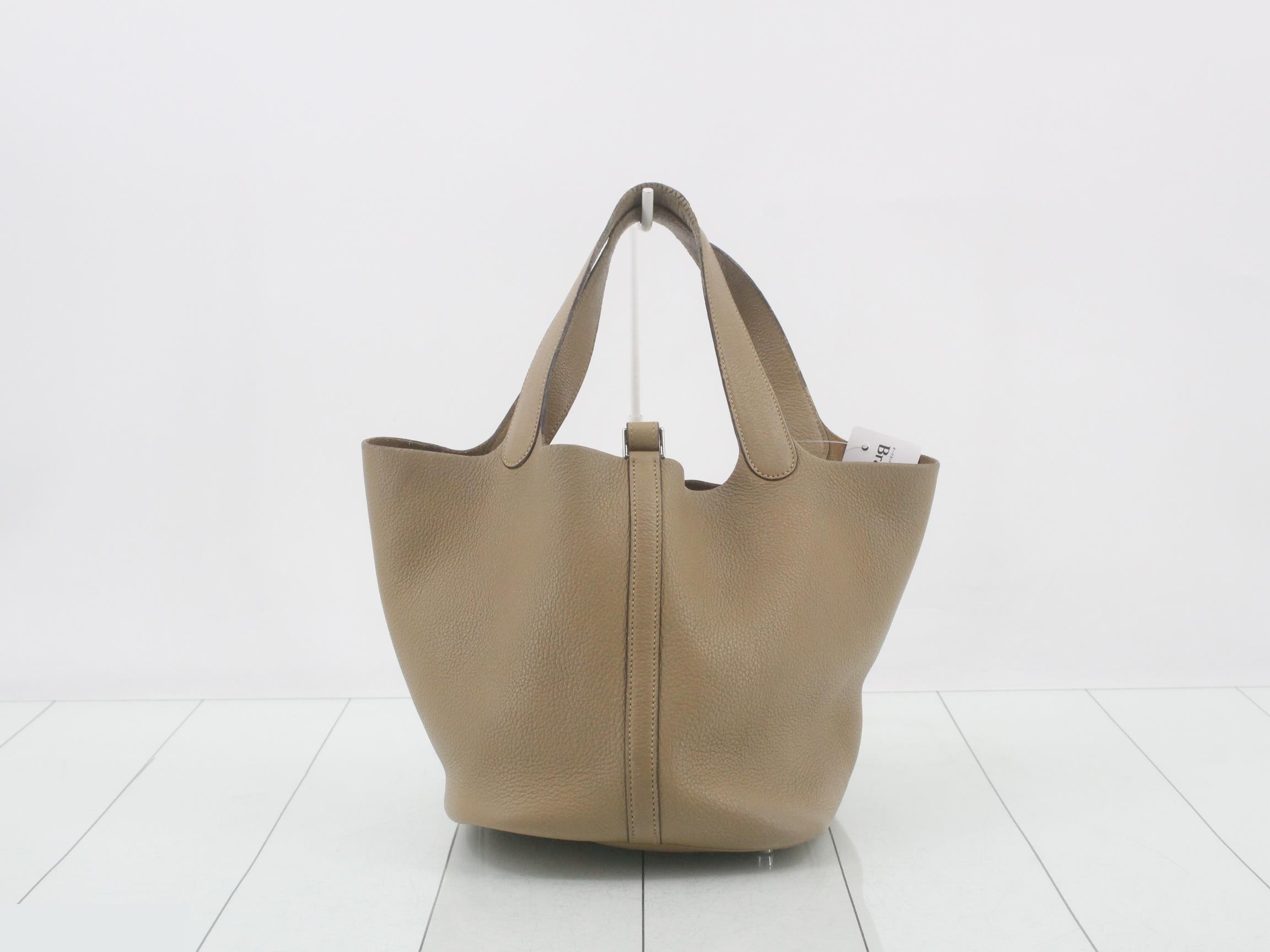 Picotin, K stamp, Etoupe, Silver hardware — view 2