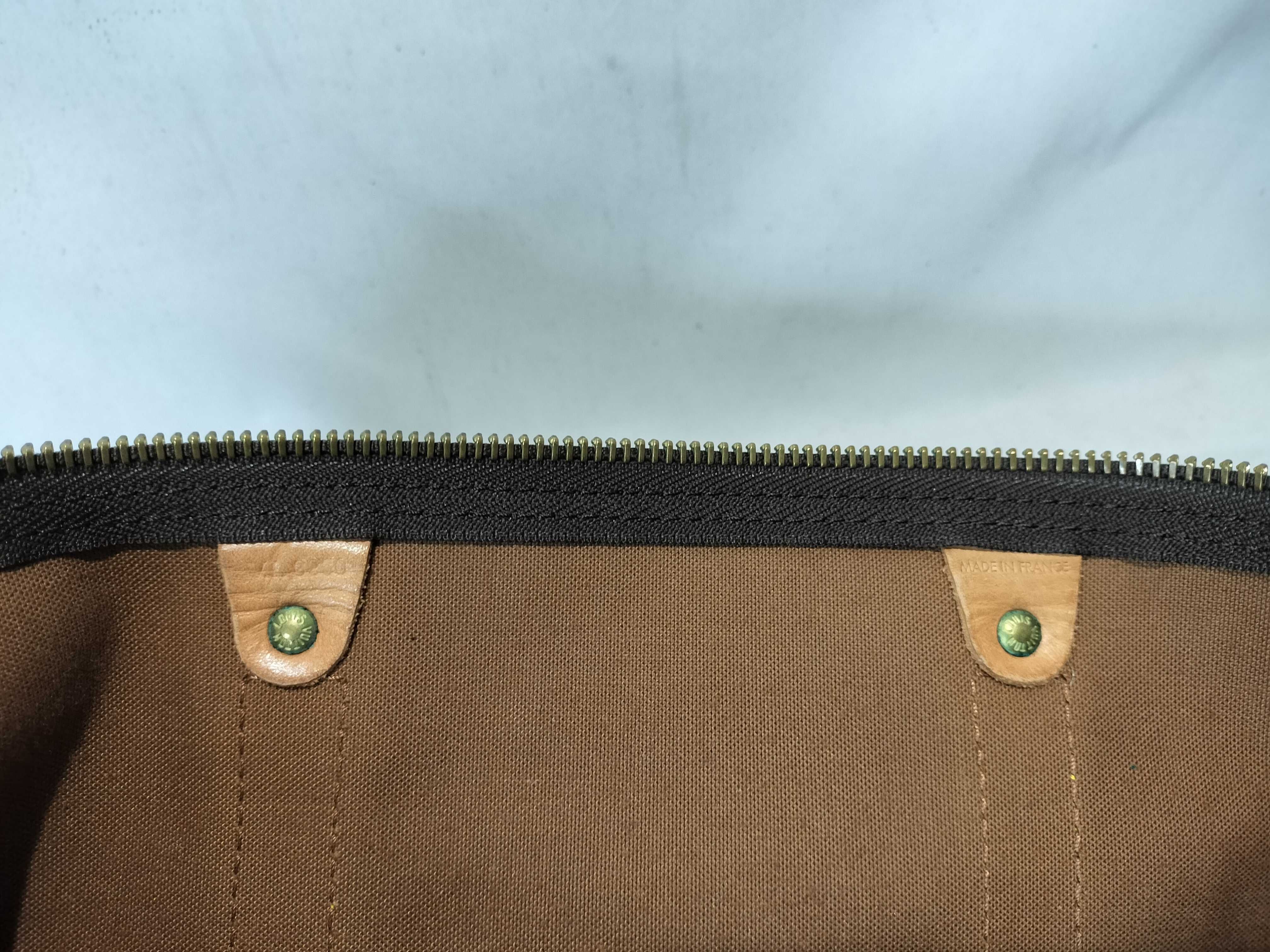 Monogram Keepall 55 Bandoulière Boston Bag with Padlock — view 11