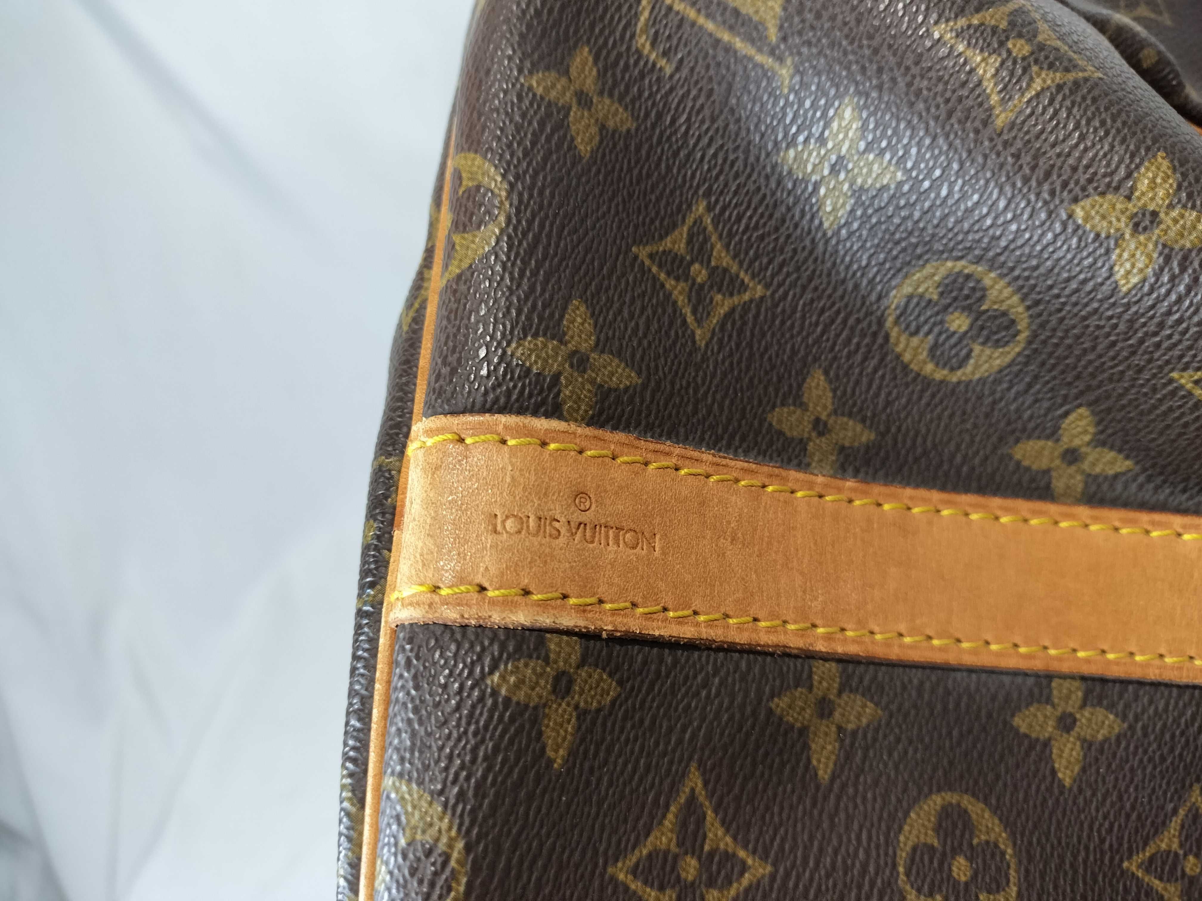 Monogram Keepall 55 Bandoulière Boston Bag with Padlock — view 12