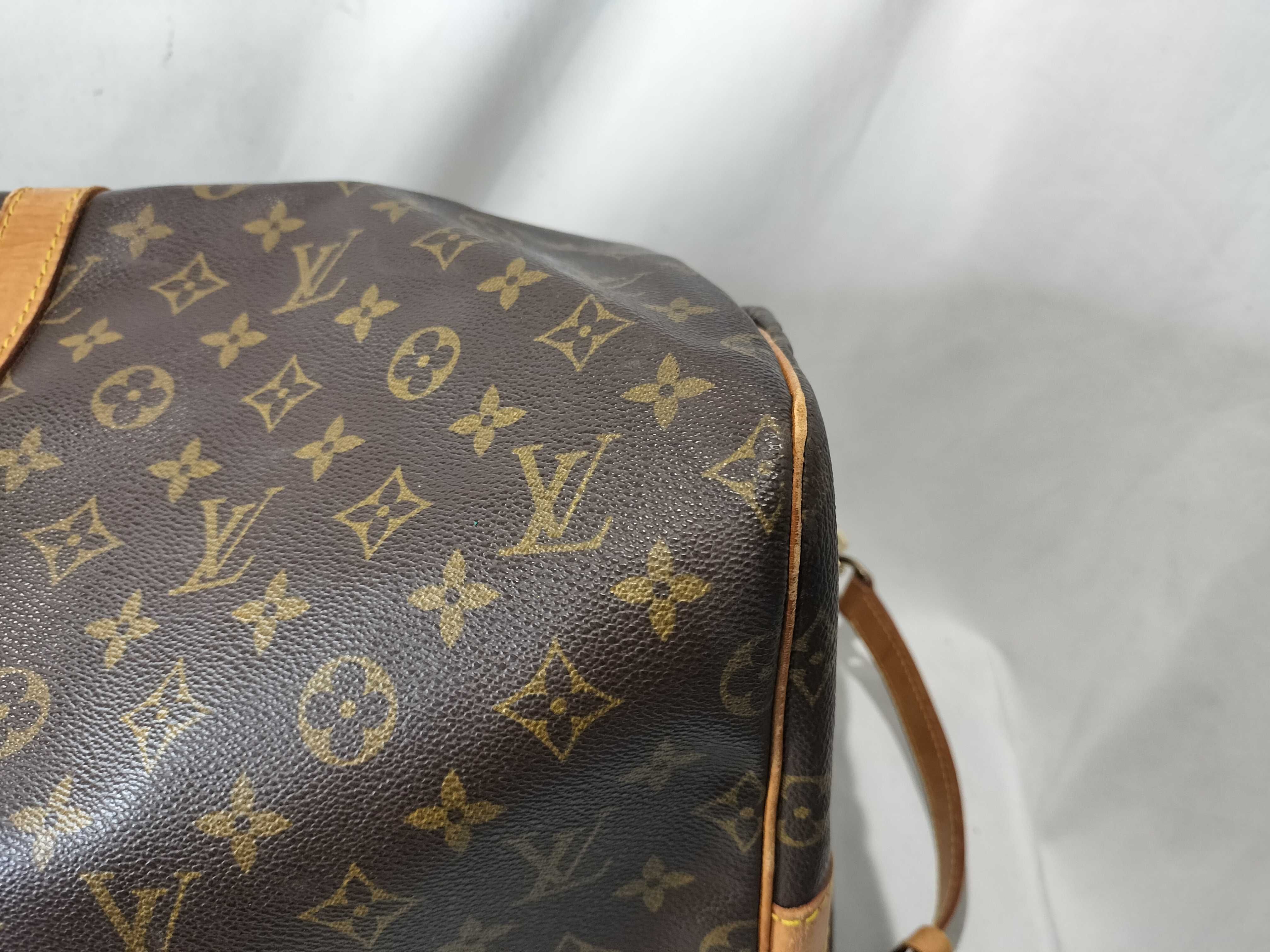 Monogram Keepall 55 Bandoulière Boston Bag with Padlock — view 6