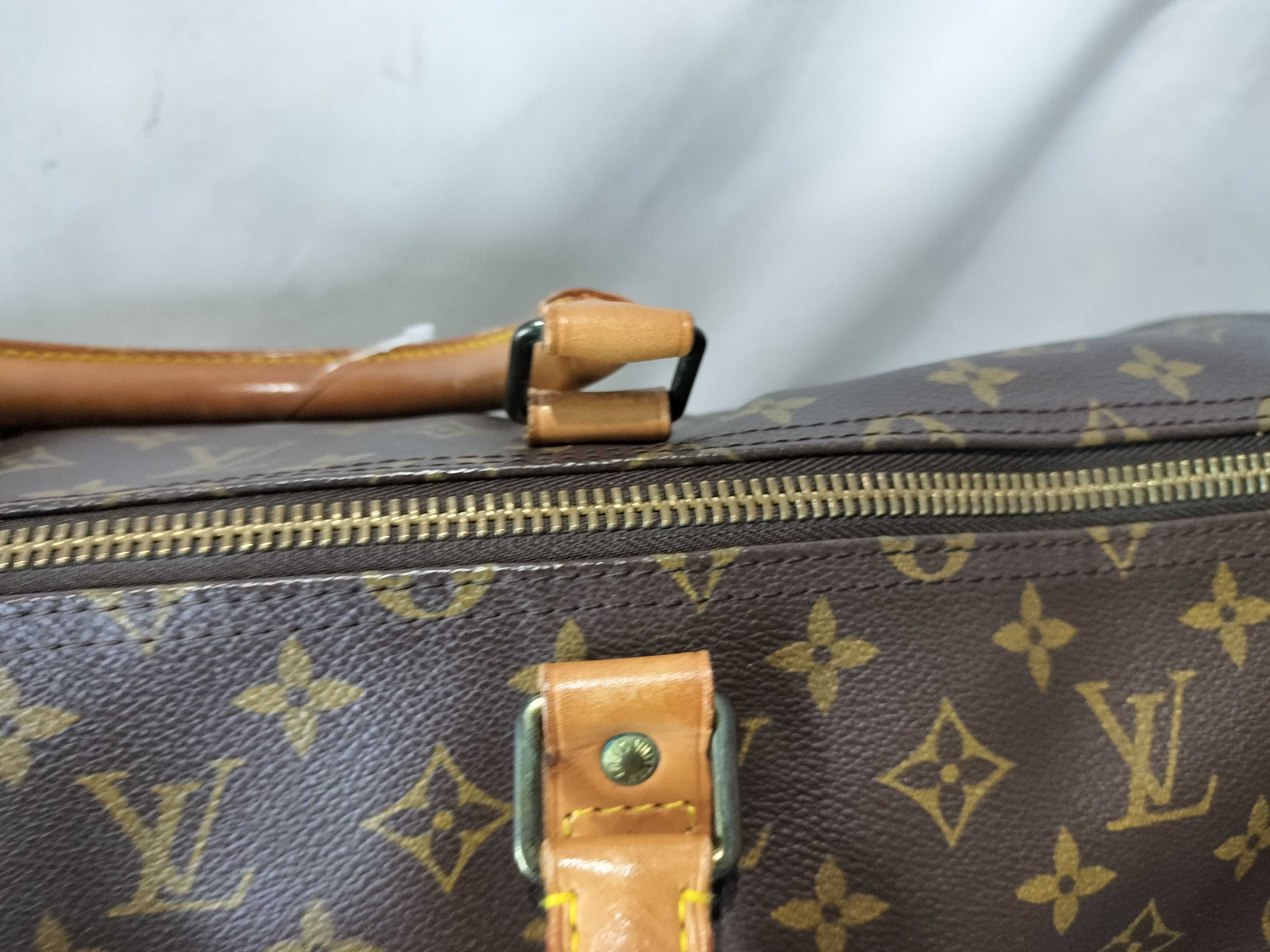 Monogram Keepall 55 Bandoulière Boston Bag with Padlock — view 8