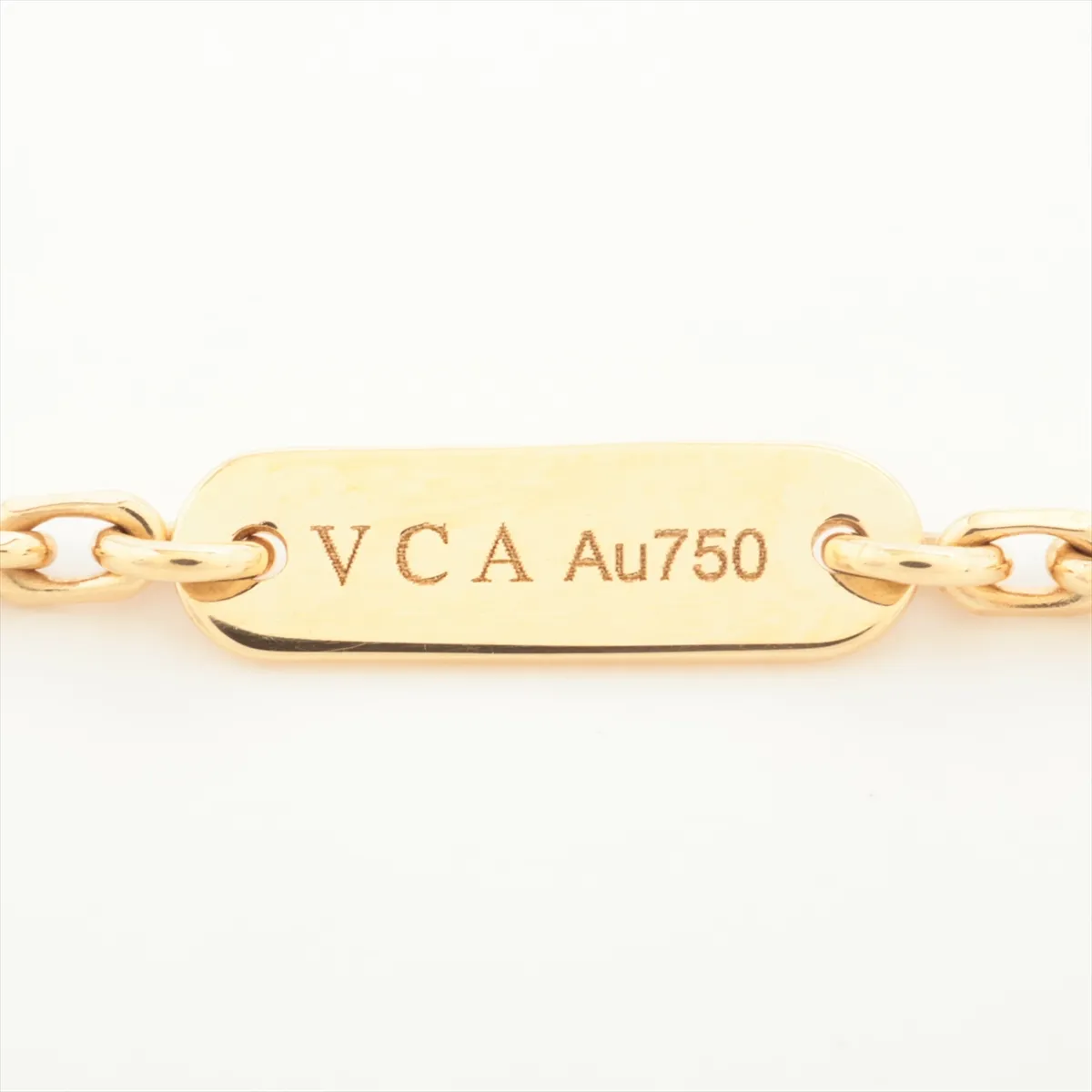 Magic Alhambra Long Shell Necklace, 750 (Yellow Gold), 15.4g, JE588887, — view 4
