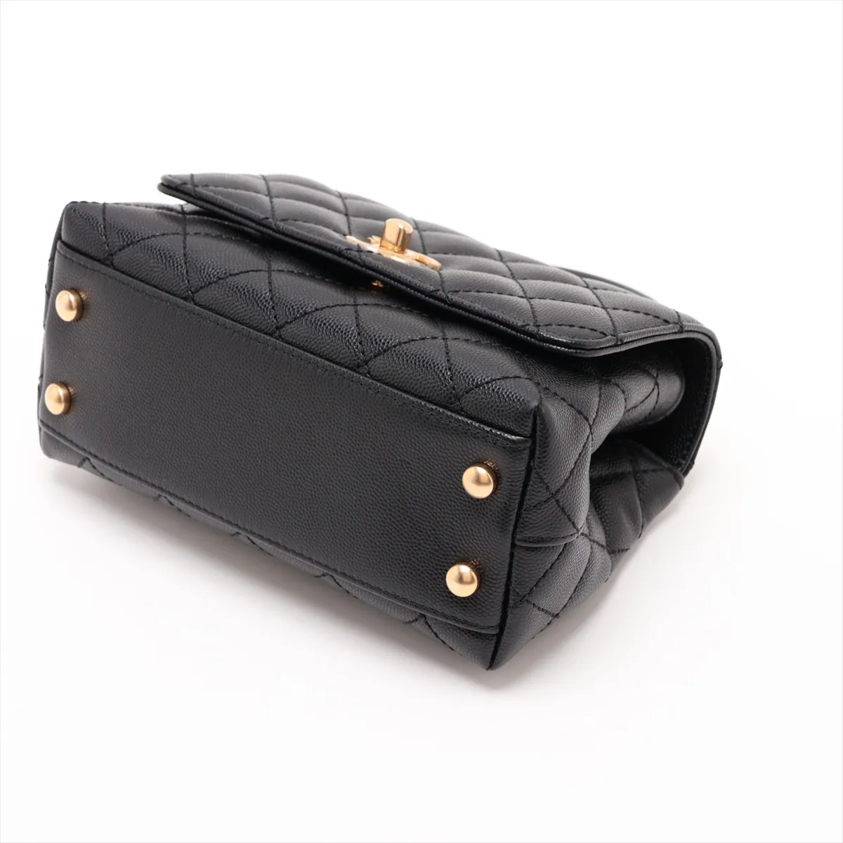 [Individually packaged] Chanel Coco Handle 19 XXS Caviar Skin 2-Way Handbag, Black with Gold Hardware, T7NC69HJ, Random Plate AS2215 — view 3