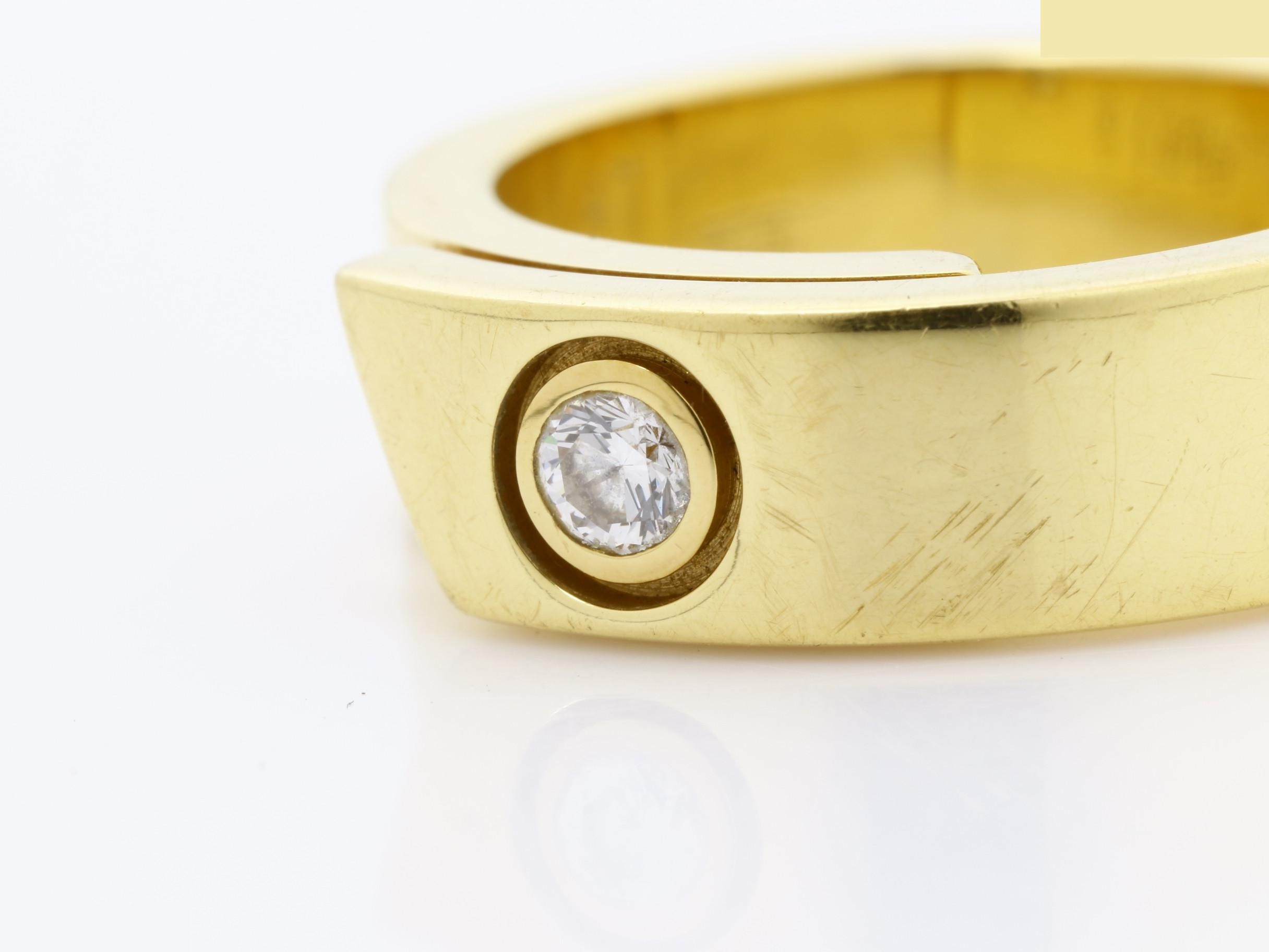 Other lines: Precious metals/rings, Anniversary ring, 750YG, diamond — view 3
