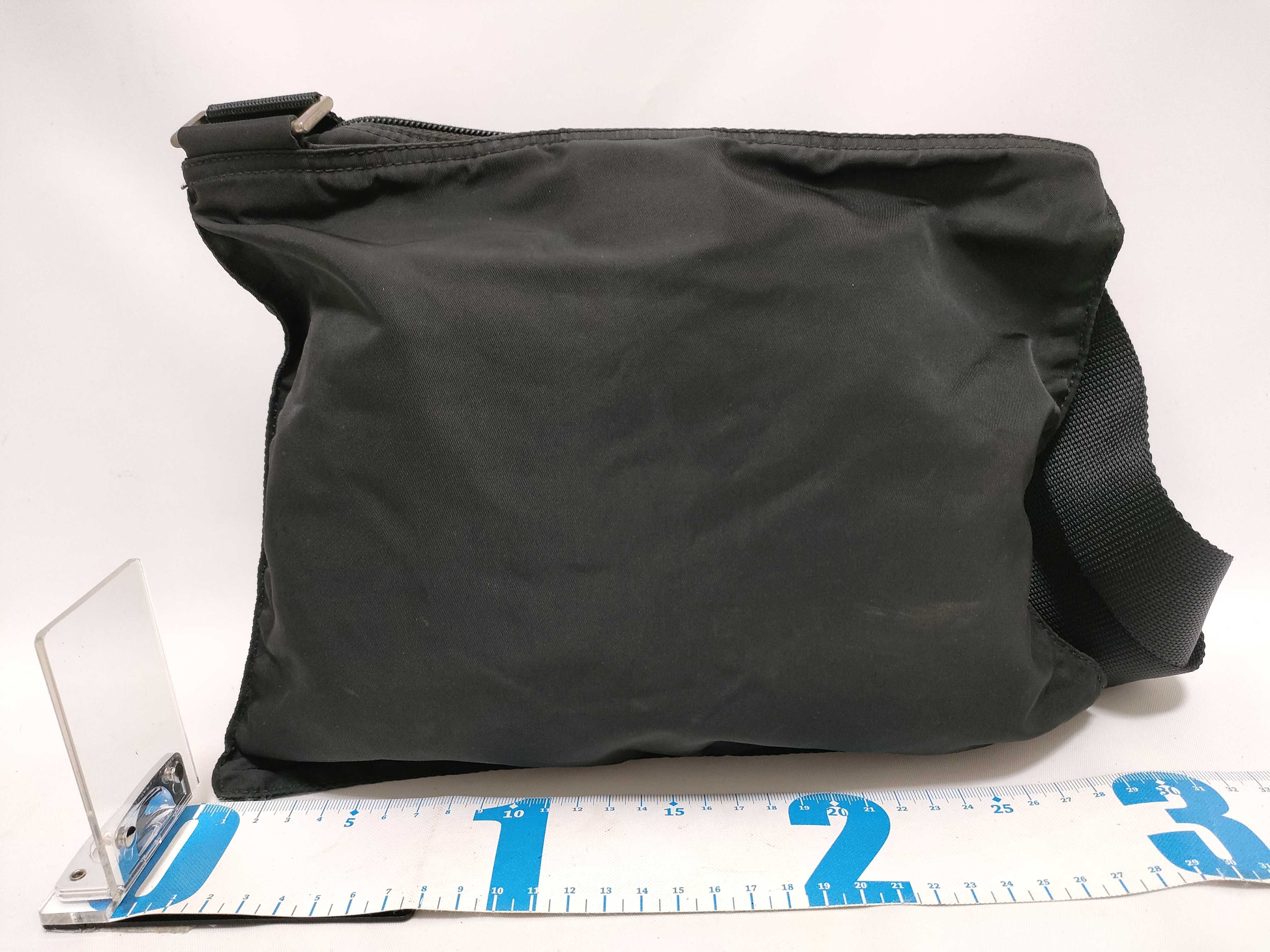 Nylon Tessuto Shoulder Bag, Black — view 2