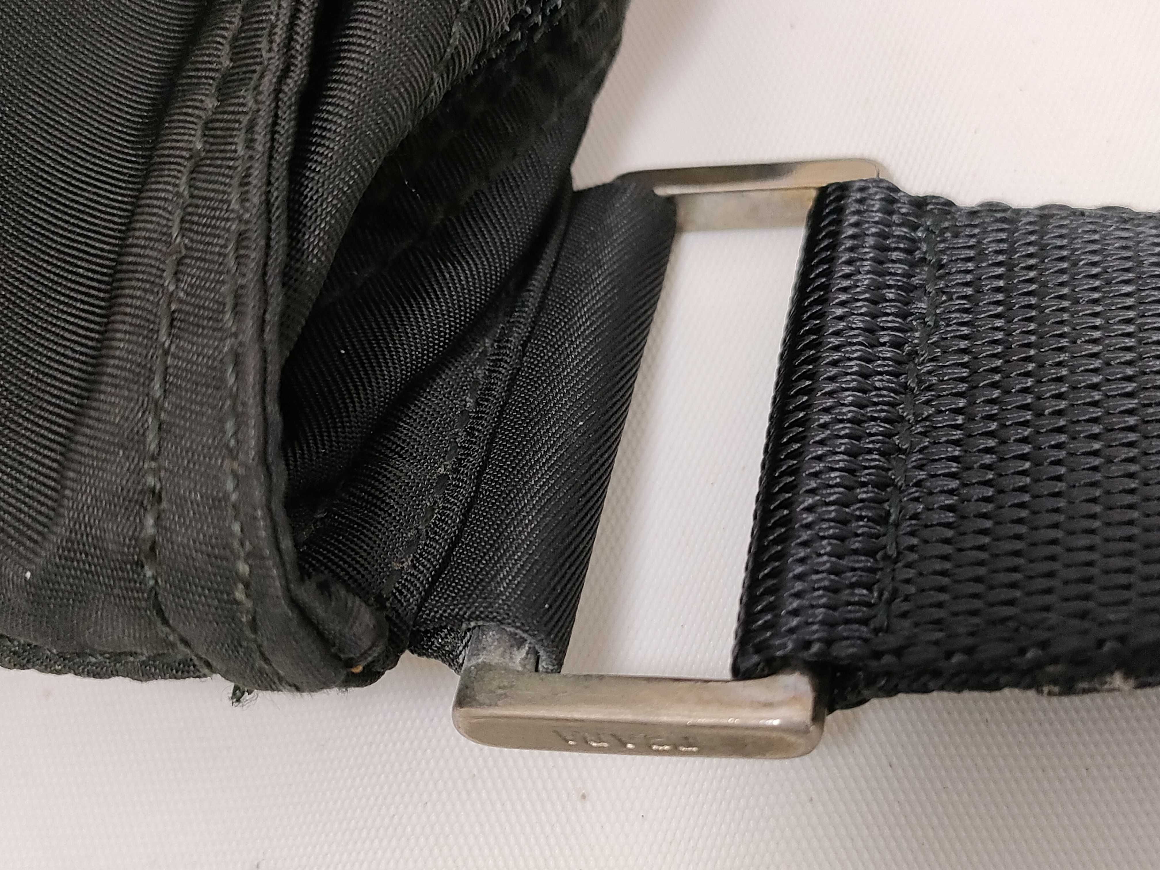 Nylon Tessuto Shoulder Bag, Black — view 5