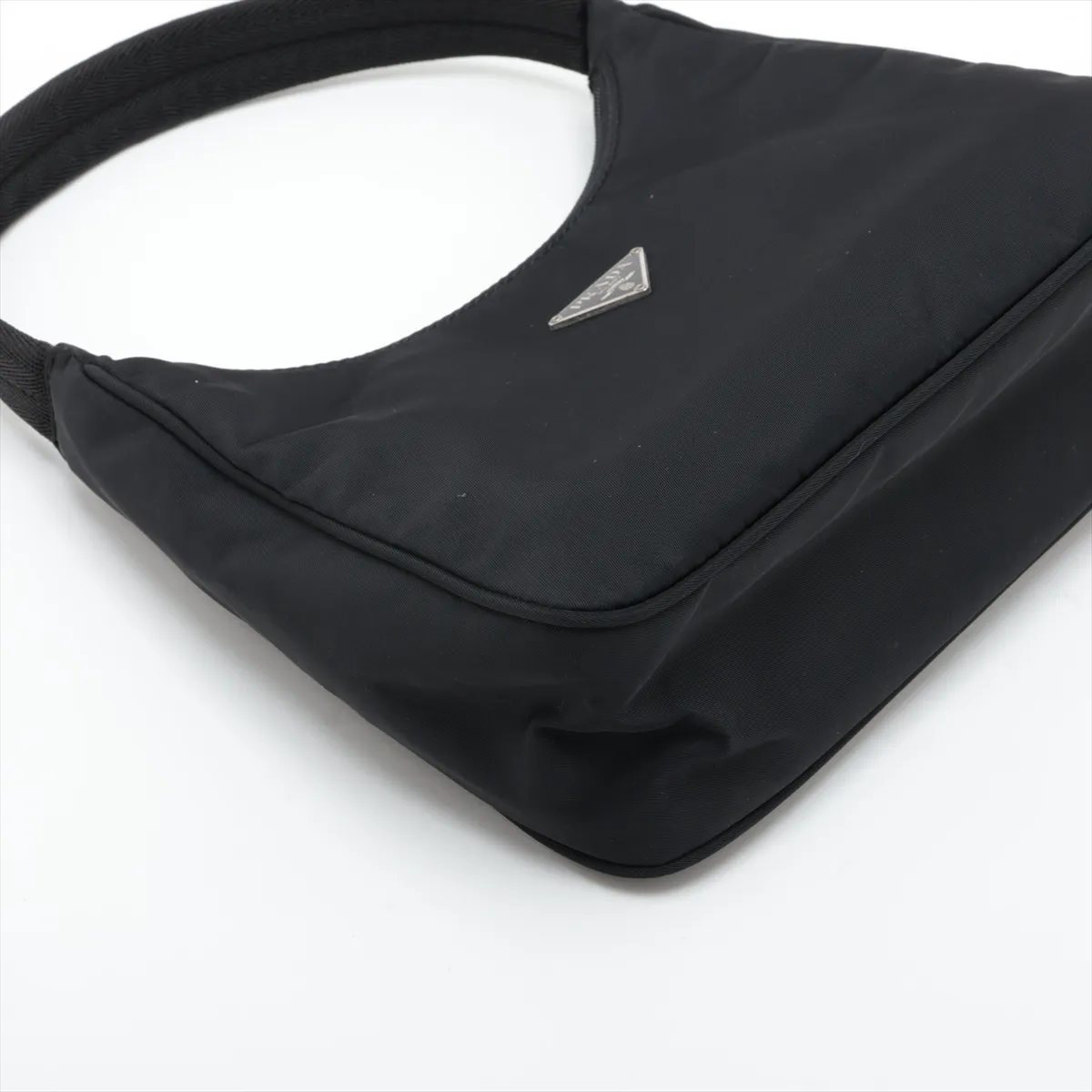 Tessuto Nylon Handbag, Black — view 4