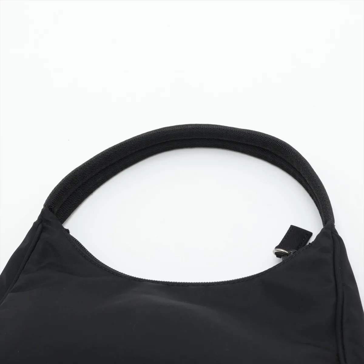 Tessuto Nylon Handbag, Black — view 6