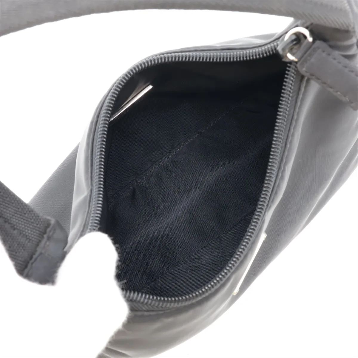 Tessuto Nylon Handbag, Black — view 7