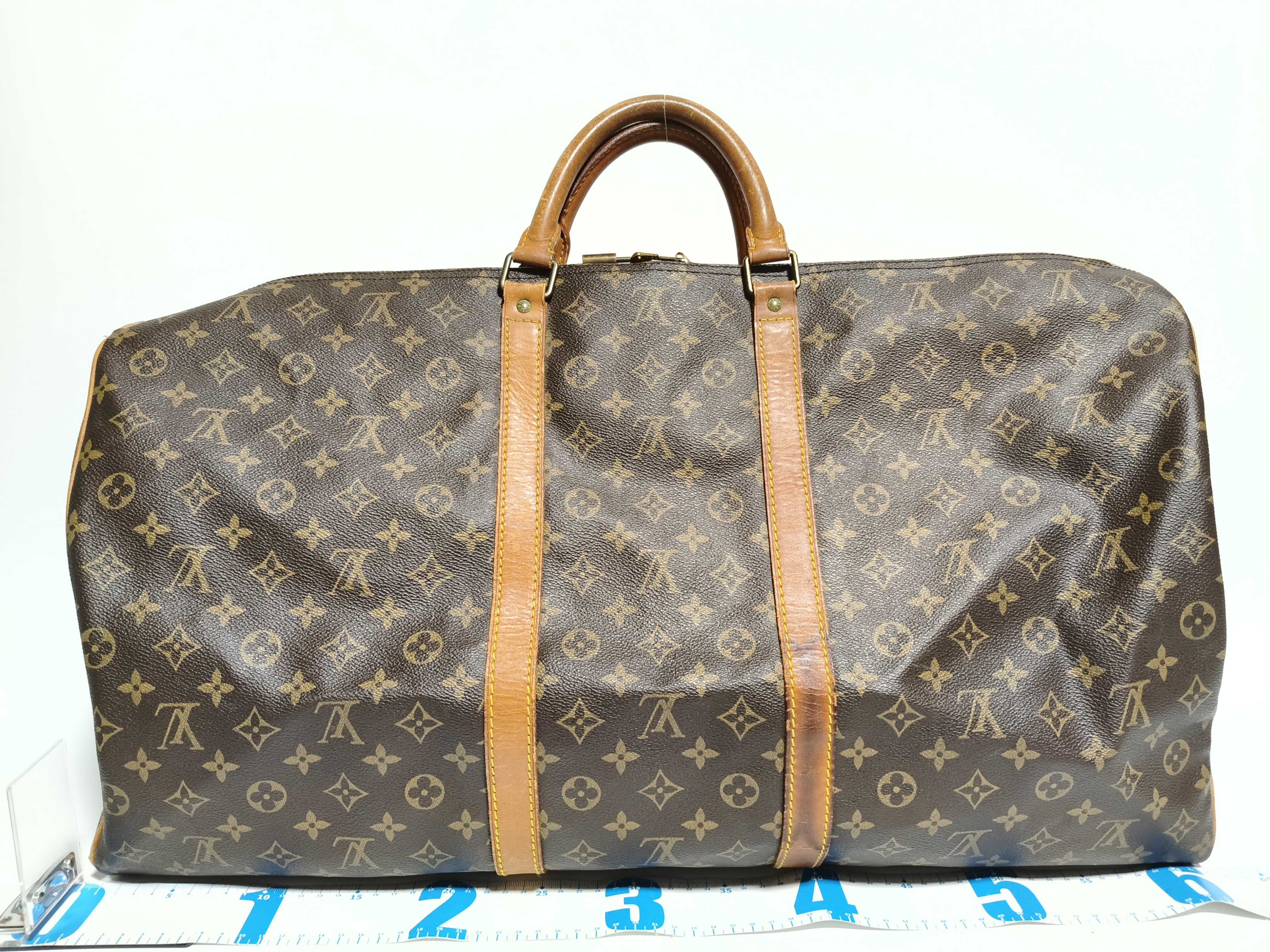 Monogram Keepall 60 M41422 MI881 Brown Boston Bag — view 2