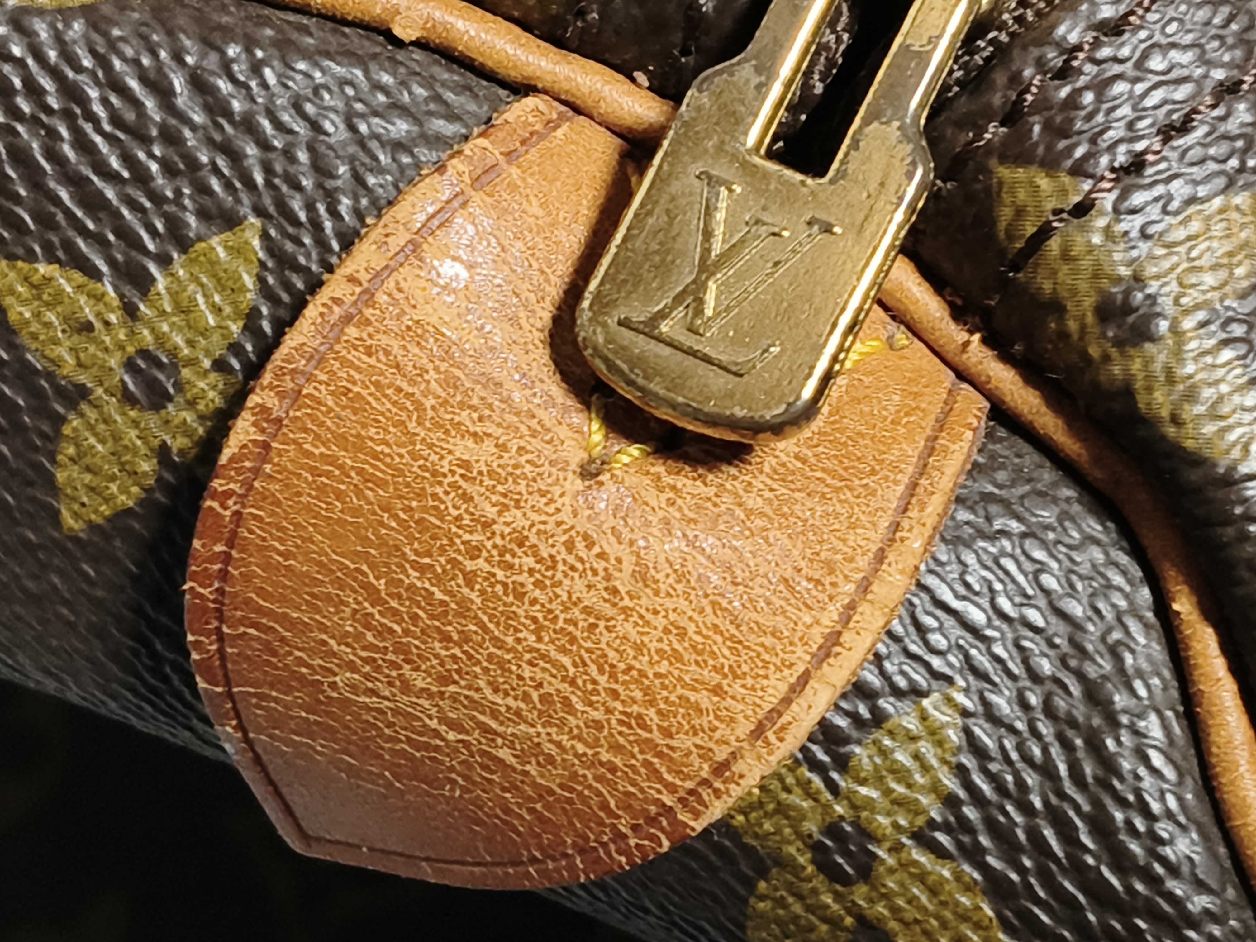 Monogram Keepall 60 M41422 MI881 Brown Boston Bag — view 12