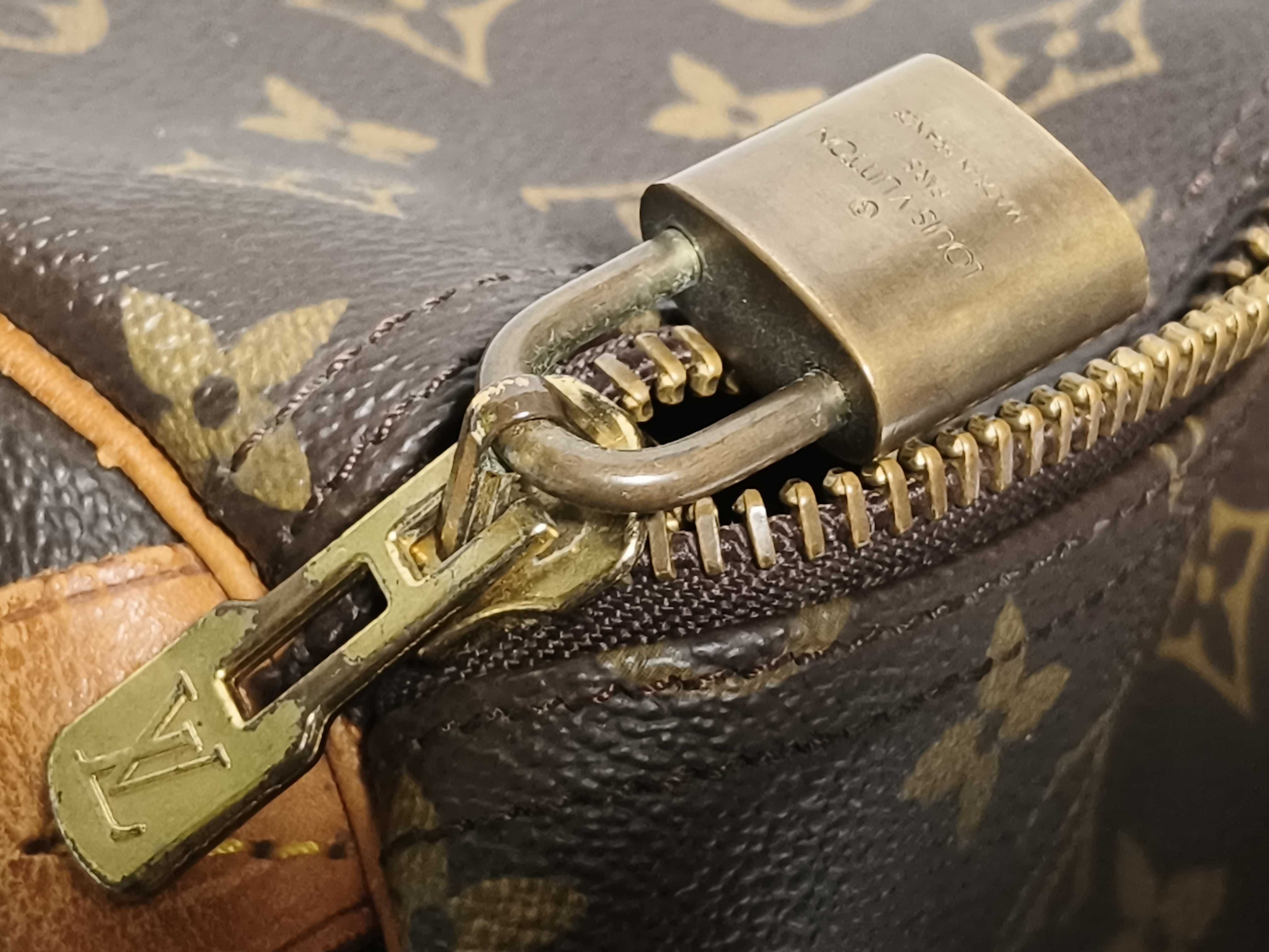 Monogram Keepall 60 M41422 MI881 Brown Boston Bag — view 13