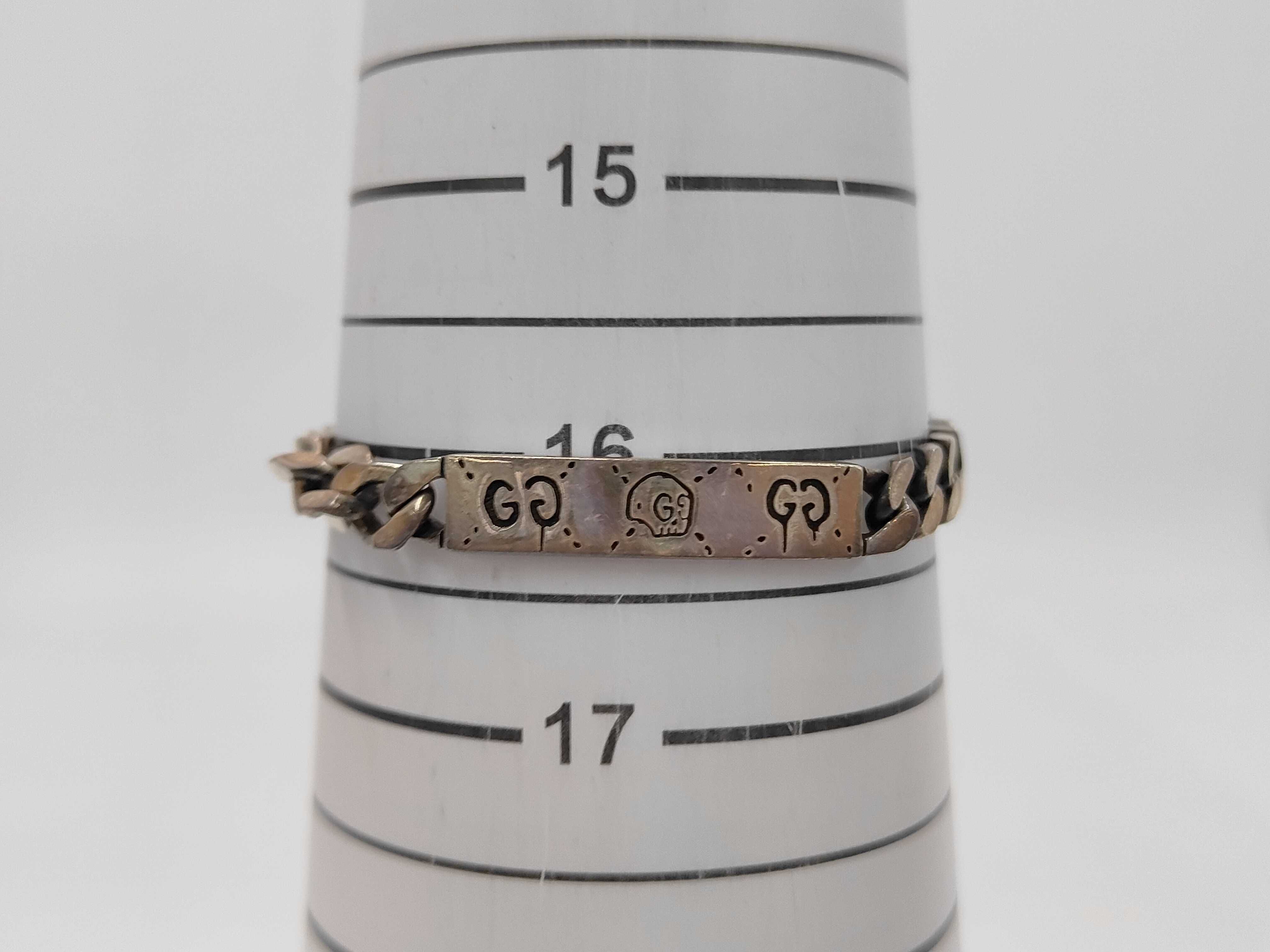 Ghost Skull Cuban Link GG Logo SV925 Bracelet Bracelet/Bangle — view 4