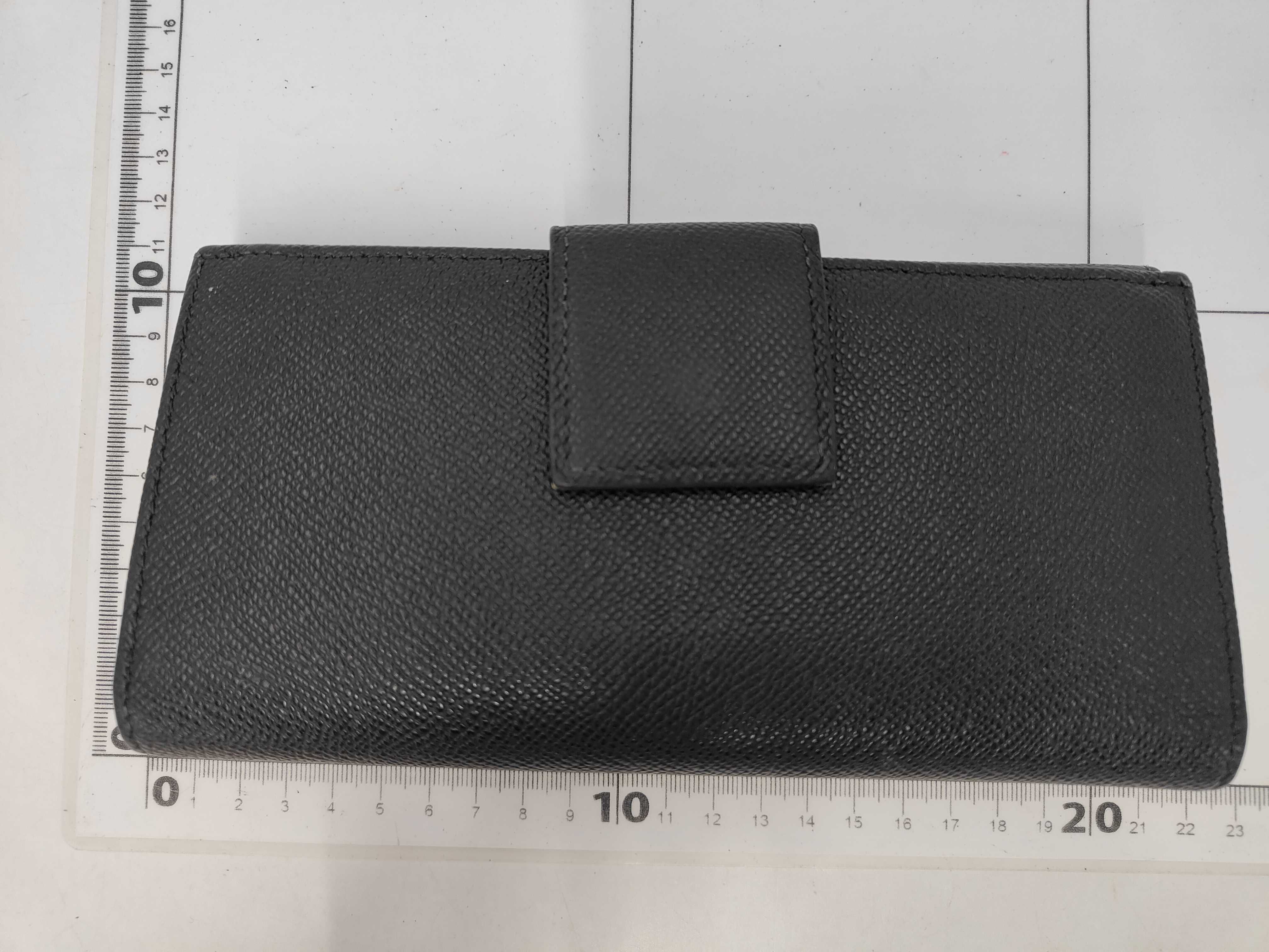 Bulgari Long Wallet Leather Black Wallet — view 2
