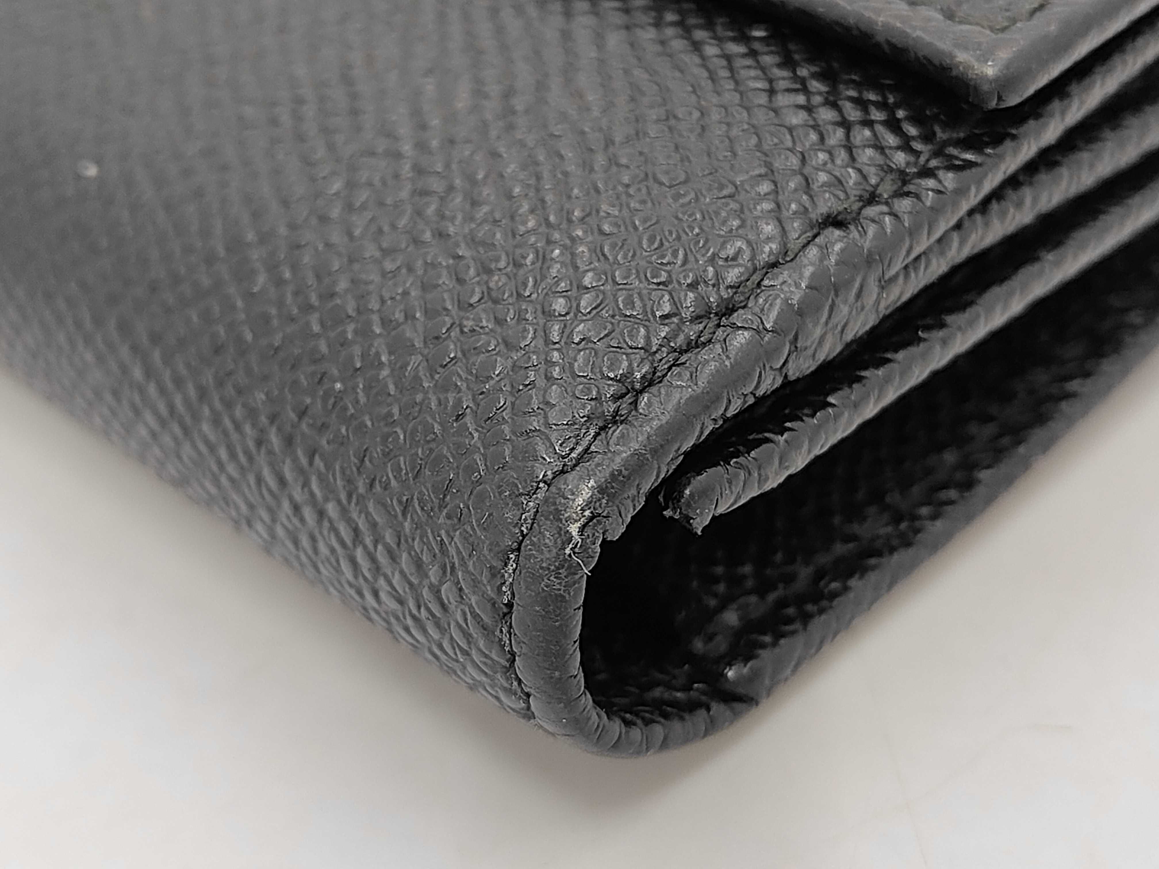 Bulgari Long Wallet Leather Black Wallet — view 3