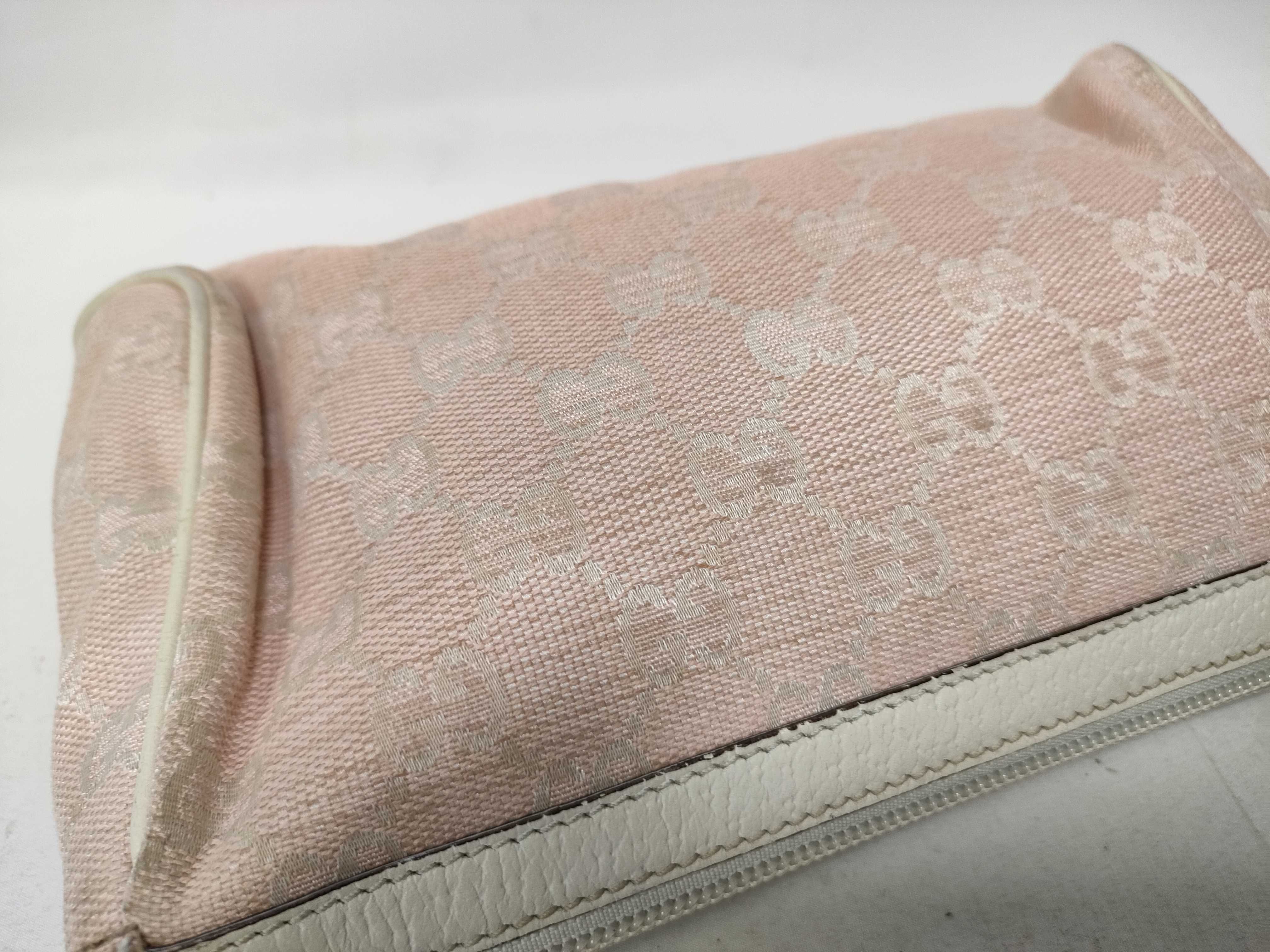 Pink GG Canvas Vintage Mahjong Wrist Bag (Handbag) — view 11