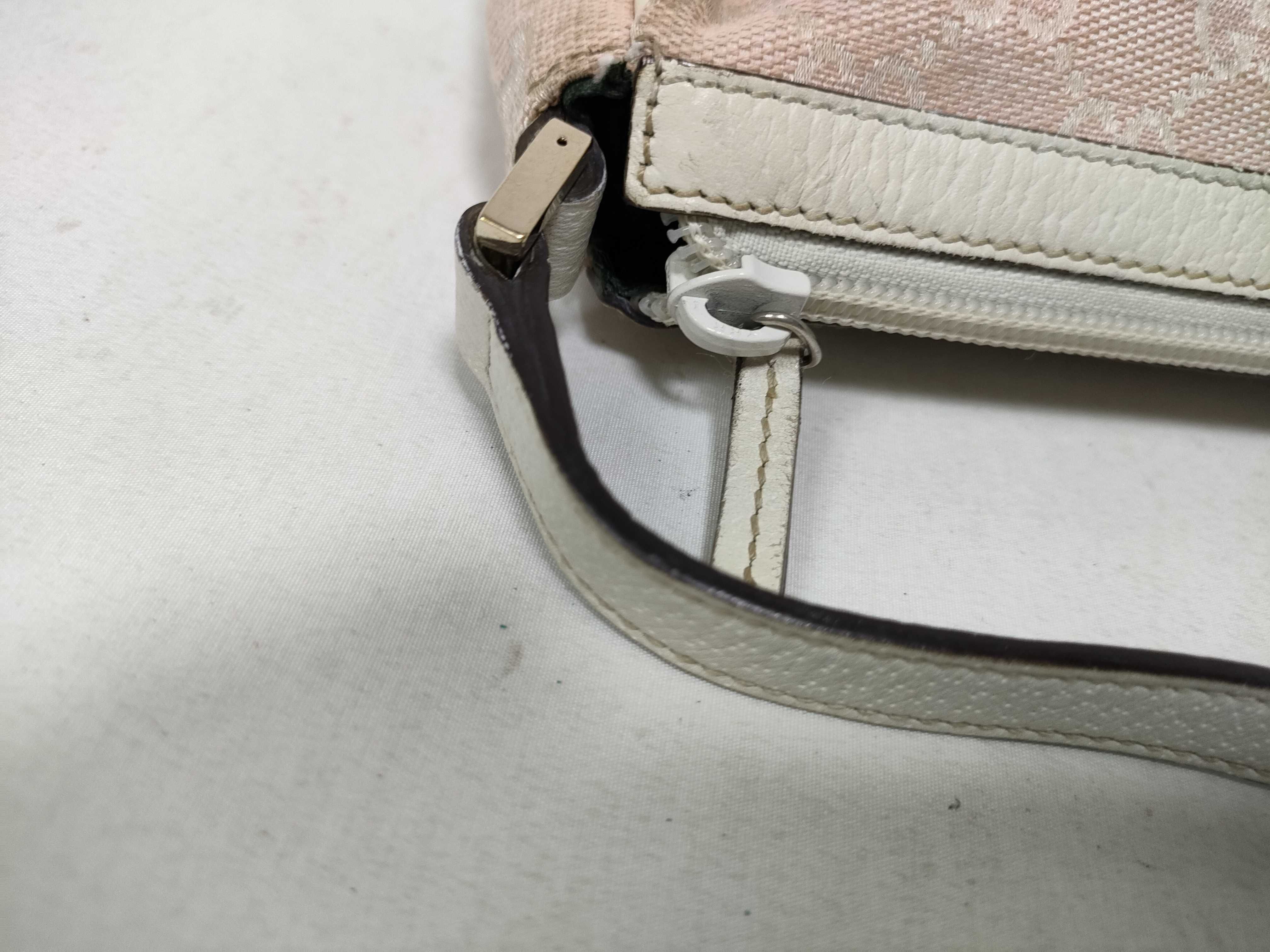 Pink GG Canvas Vintage Mahjong Wrist Bag (Handbag) — view 12