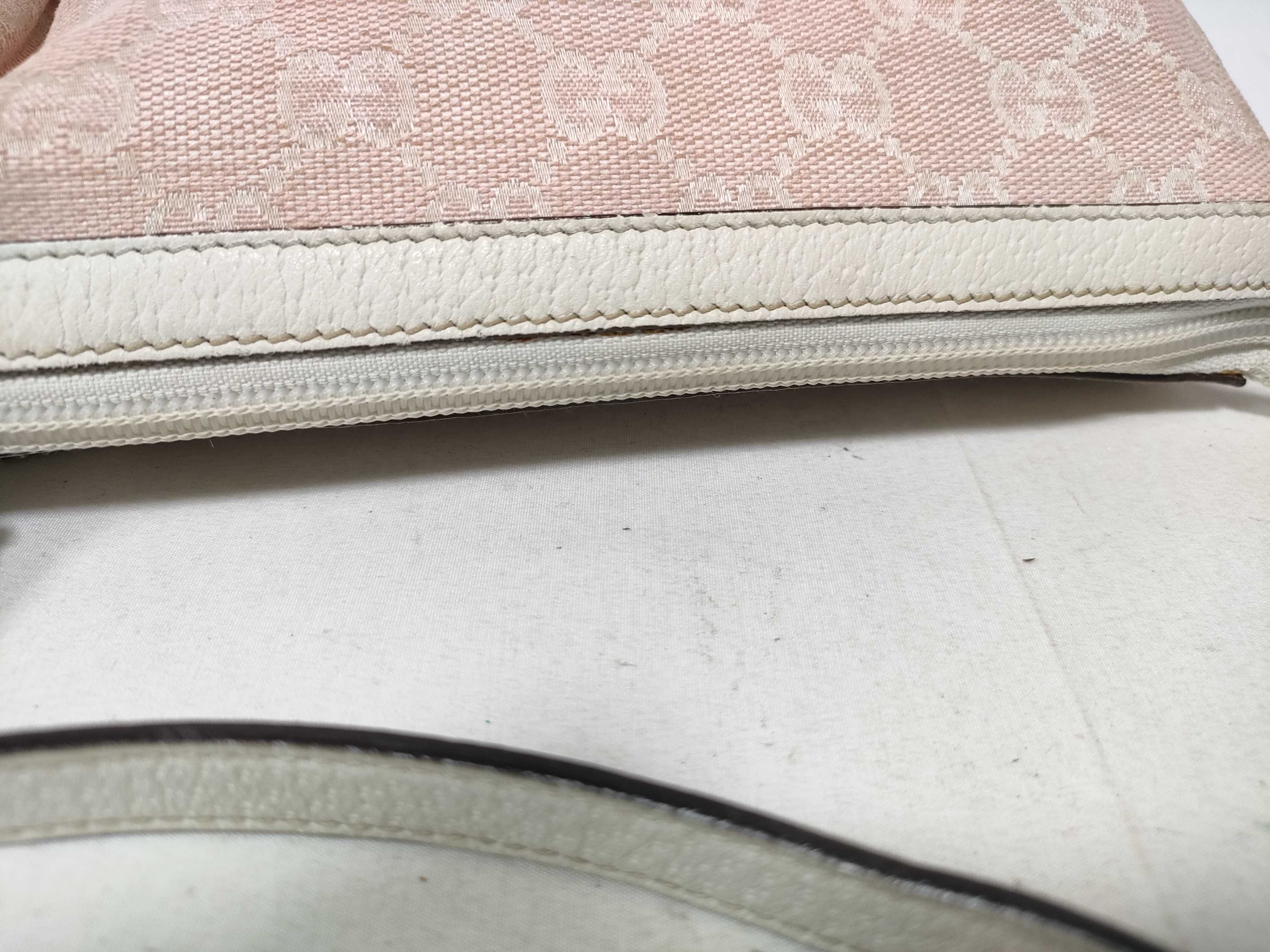 Pink GG Canvas Vintage Mahjong Wrist Bag (Handbag) — view 13
