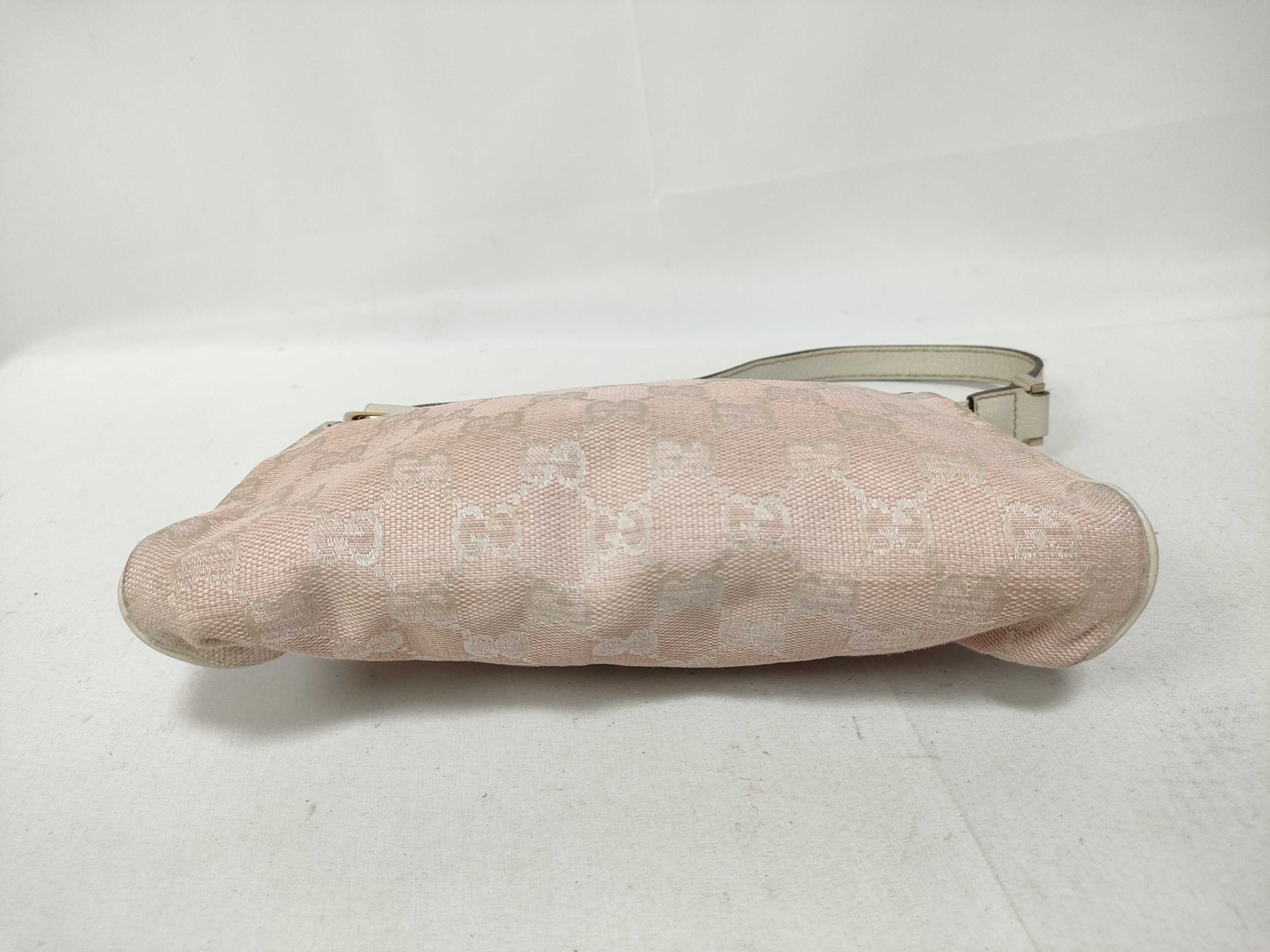 Pink GG Canvas Vintage Mahjong Wrist Bag (Handbag) — view 3