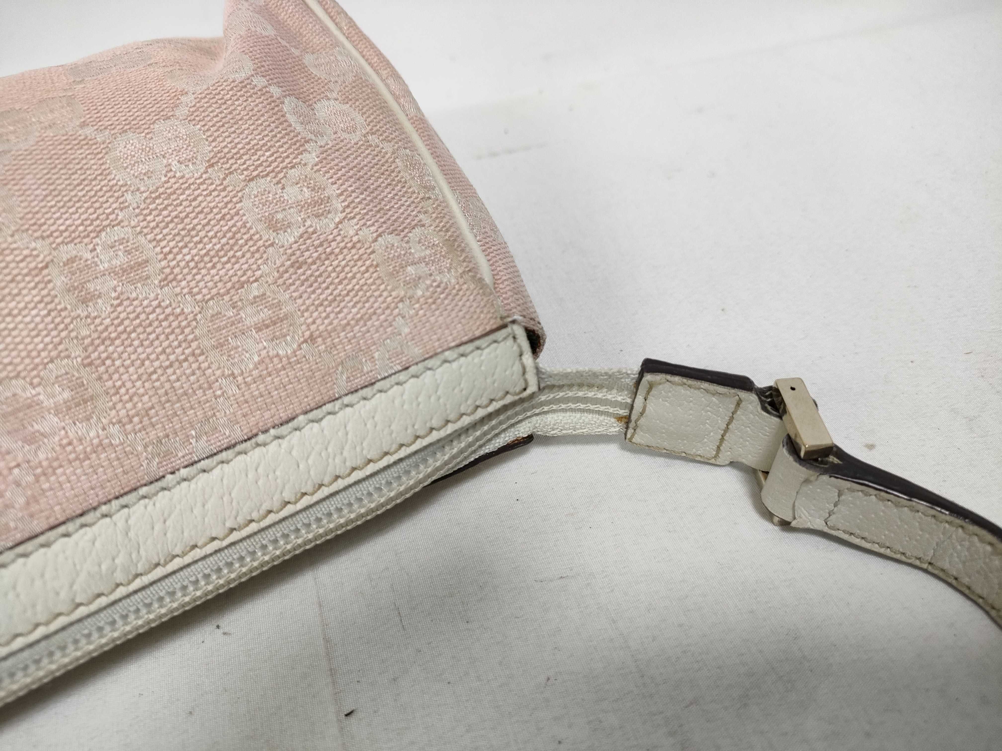 Pink GG Canvas Vintage Mahjong Wrist Bag (Handbag) — view 9