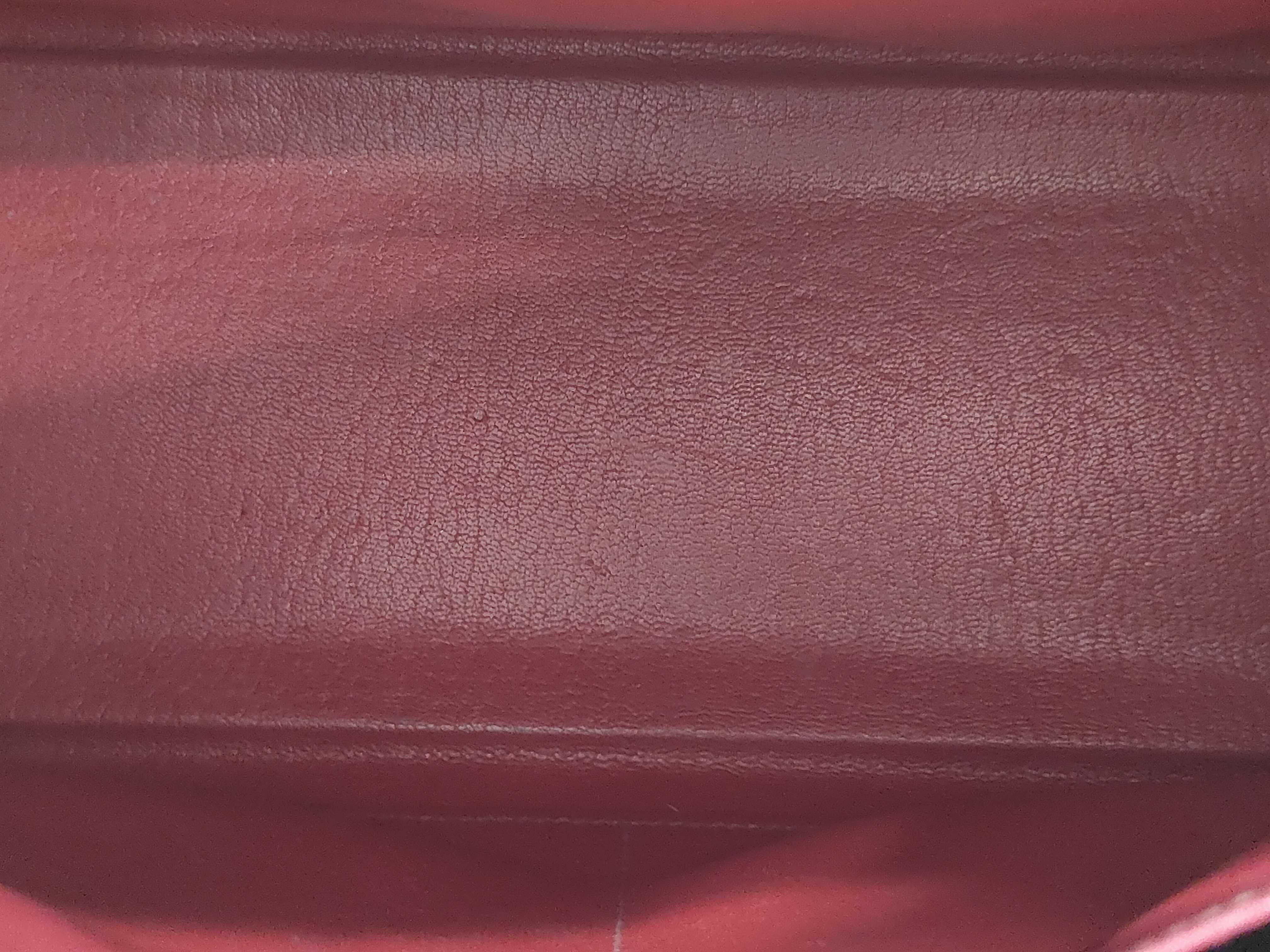 Kelly 32 Epsom Red Silver K Tote Bag — view 10