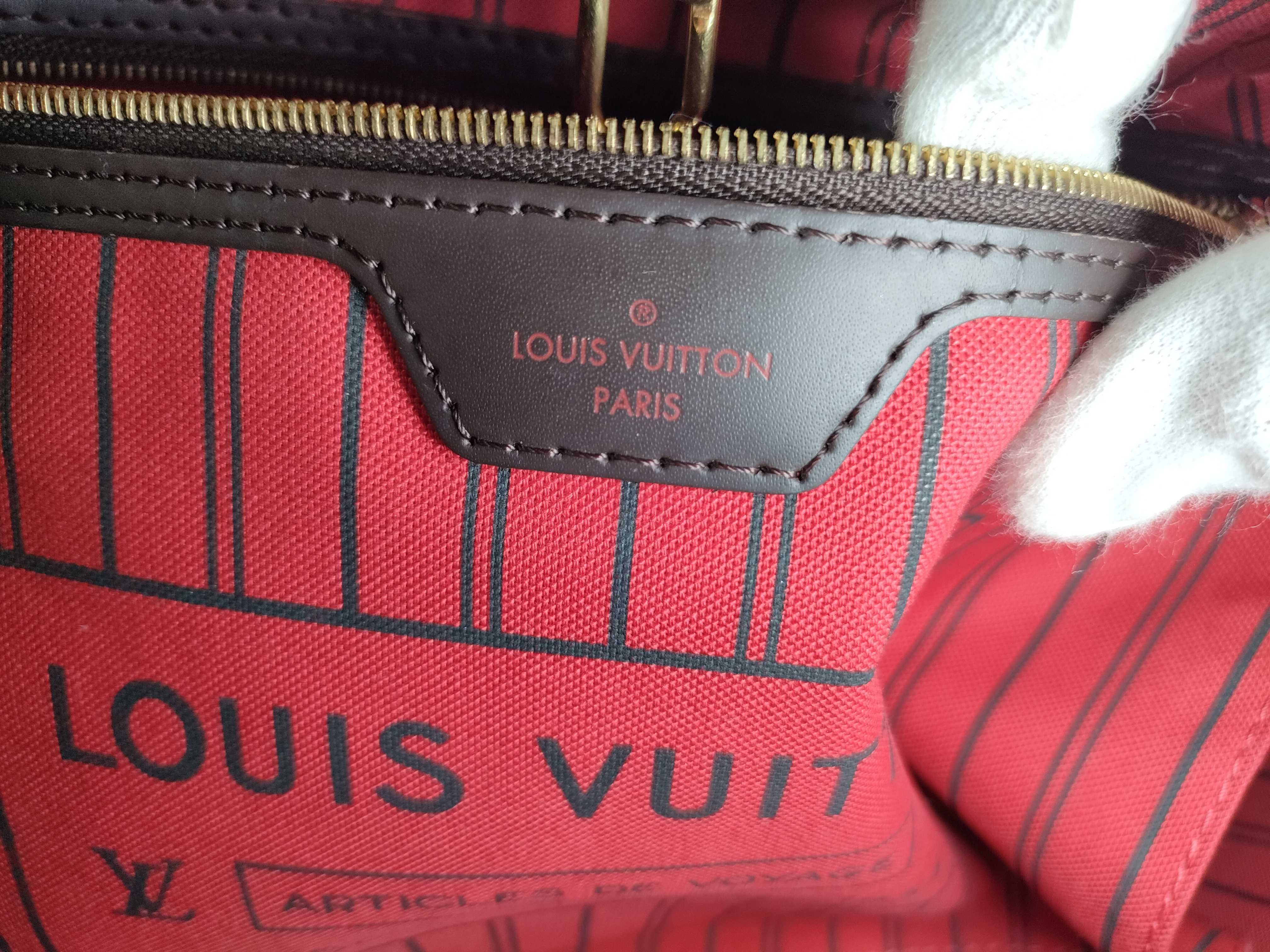 Damier Neverfull MM N41358 Tote Bag (Bottom torn) — view 12