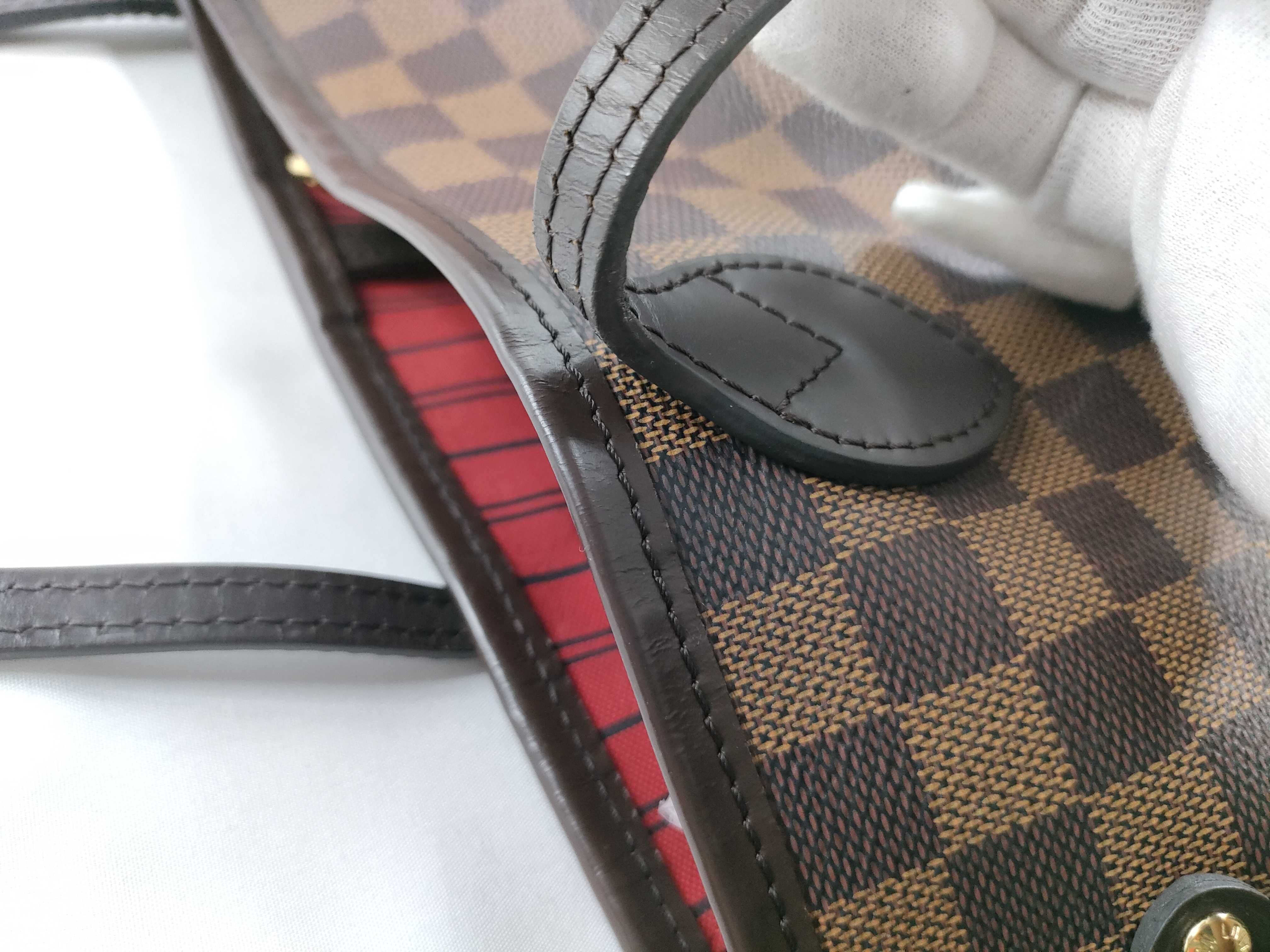 Damier Neverfull MM N41358 Tote Bag (Bottom torn) — view 8