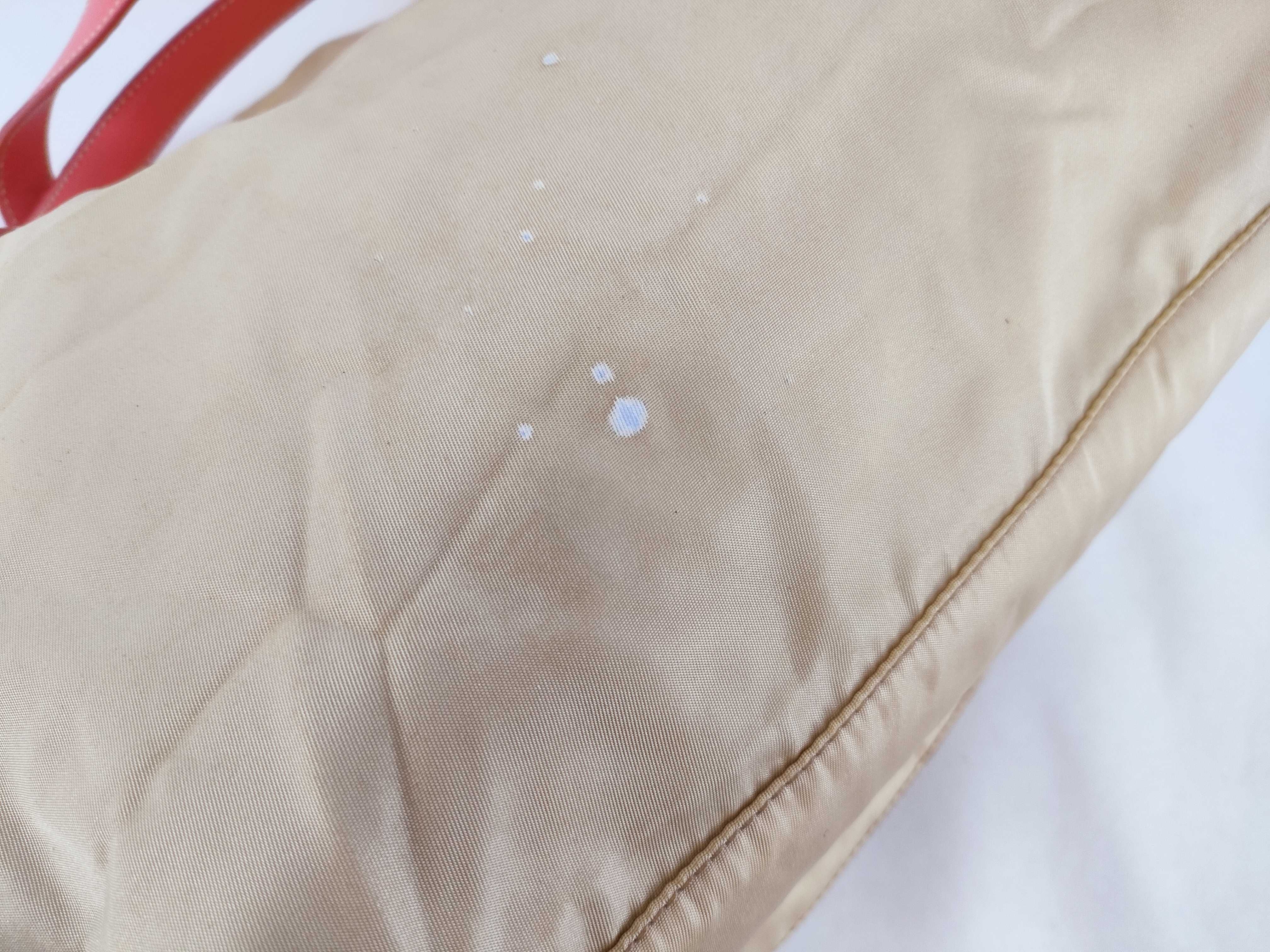 Nylon Tote Bag, Beige x Pink — view 8