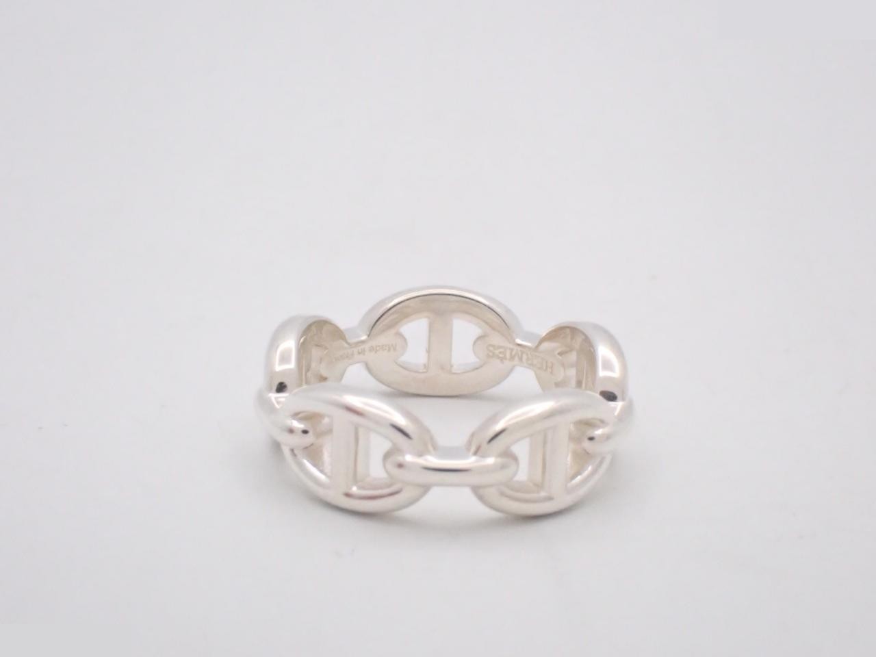 Ag925/5.4g Chaine d'Ancre Enchainée Ring, Stamped 53 — view 2