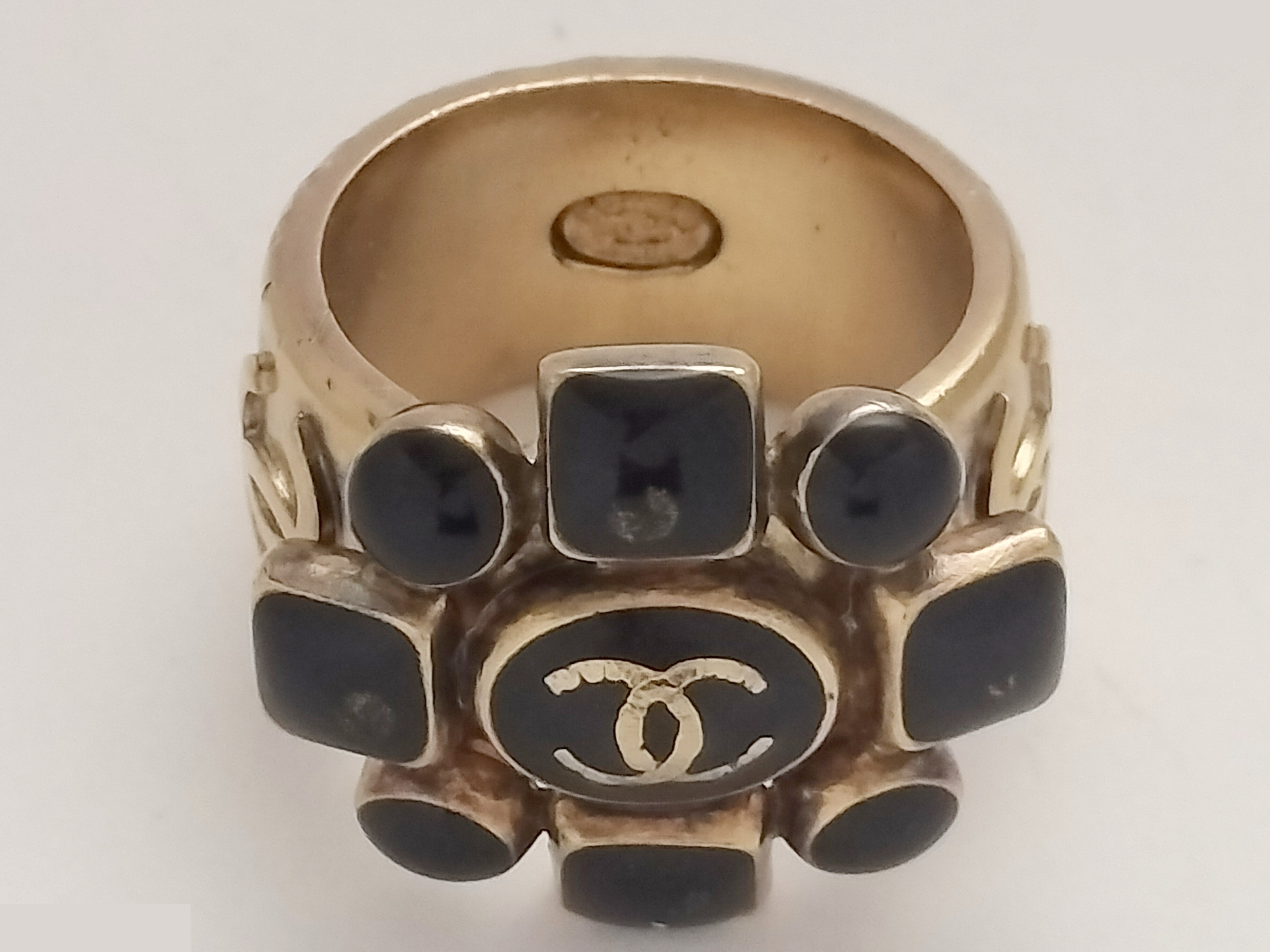 Coco Black Gold Ring, Size #12 — view 3