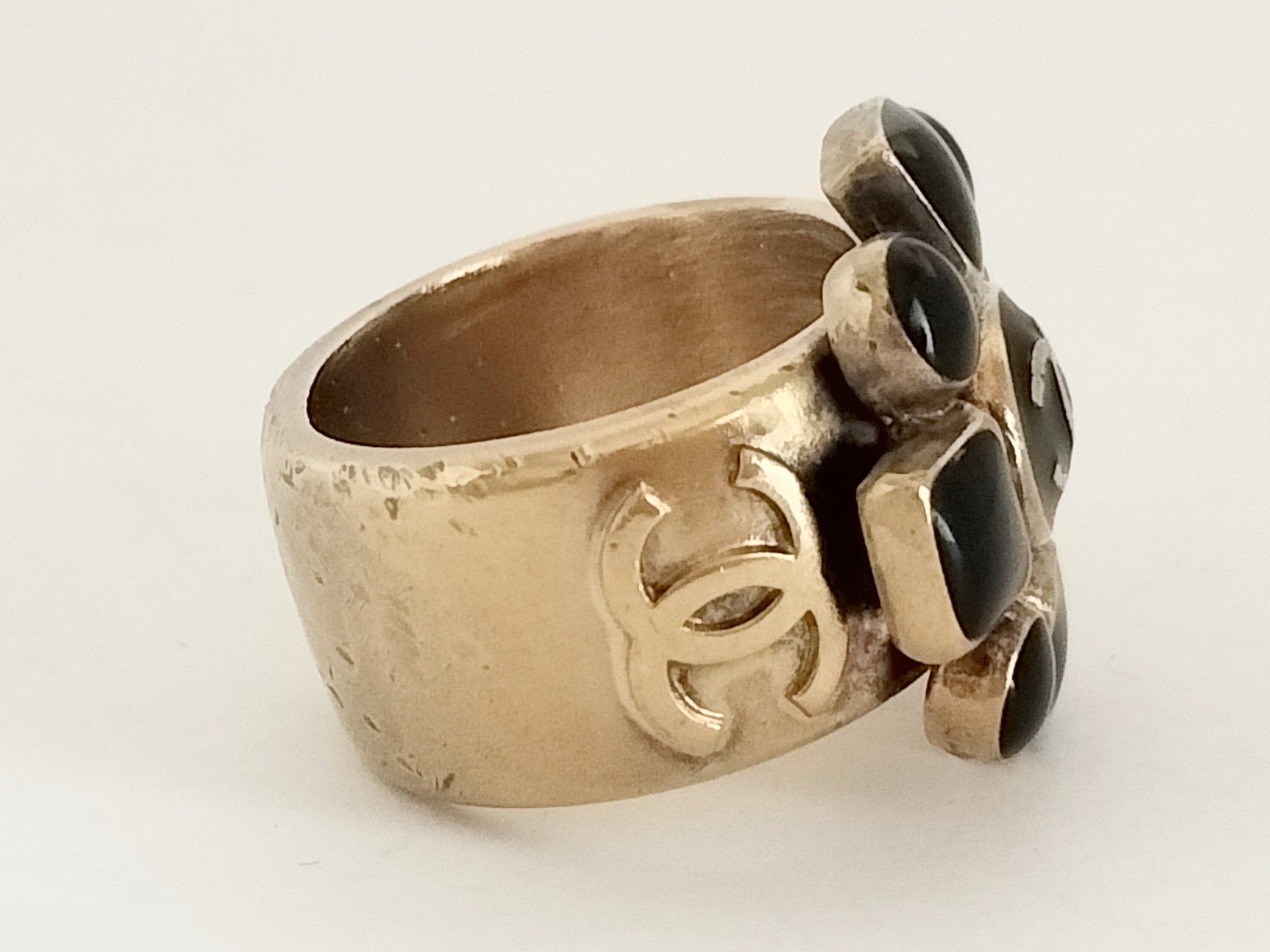 Coco Black Gold Ring, Size #12 — view 4