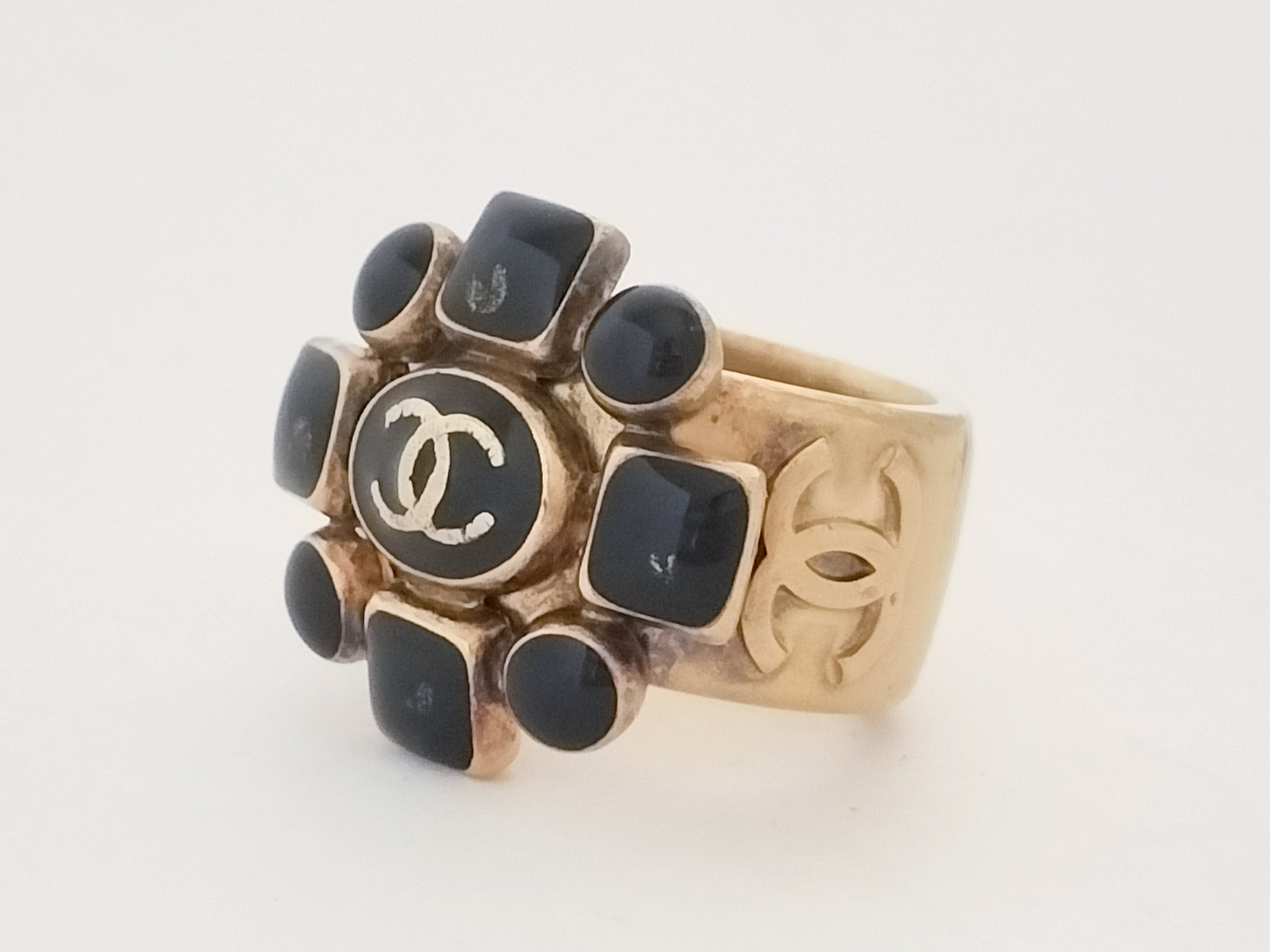 Coco Black Gold Ring, Size #12 — view 5