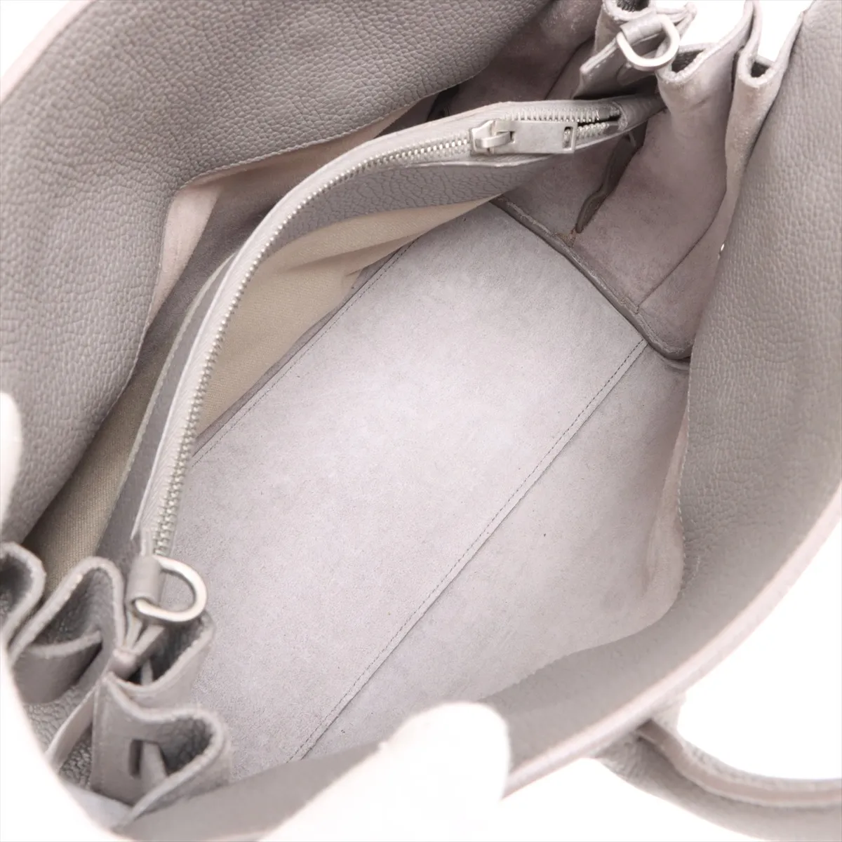 Sac de Jour Souple Leather 2-Way Handbag, Gray, 464960 — view 9