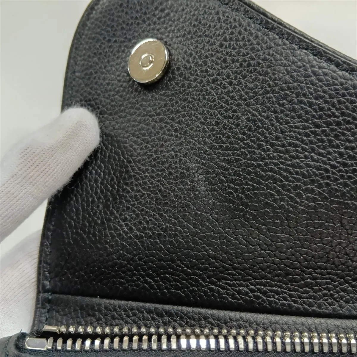 Saddle Leather 2-Way Shoulder Bag, Black — view 10