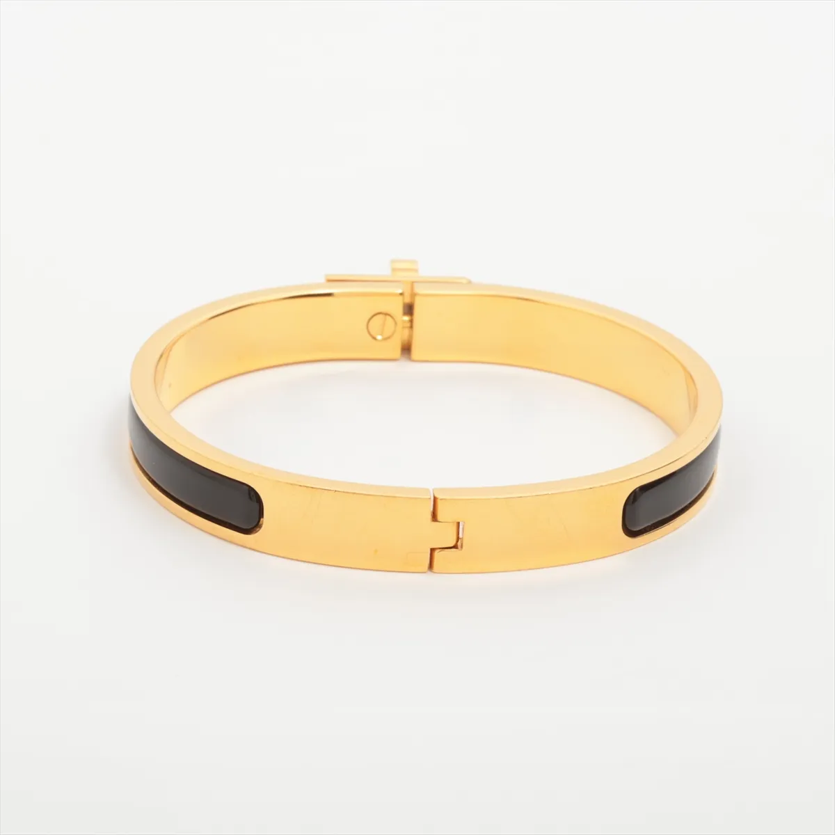 Mini Click Kelly SP0264 Bangle GP Gold x Black. Shows signs of wear including — view 2