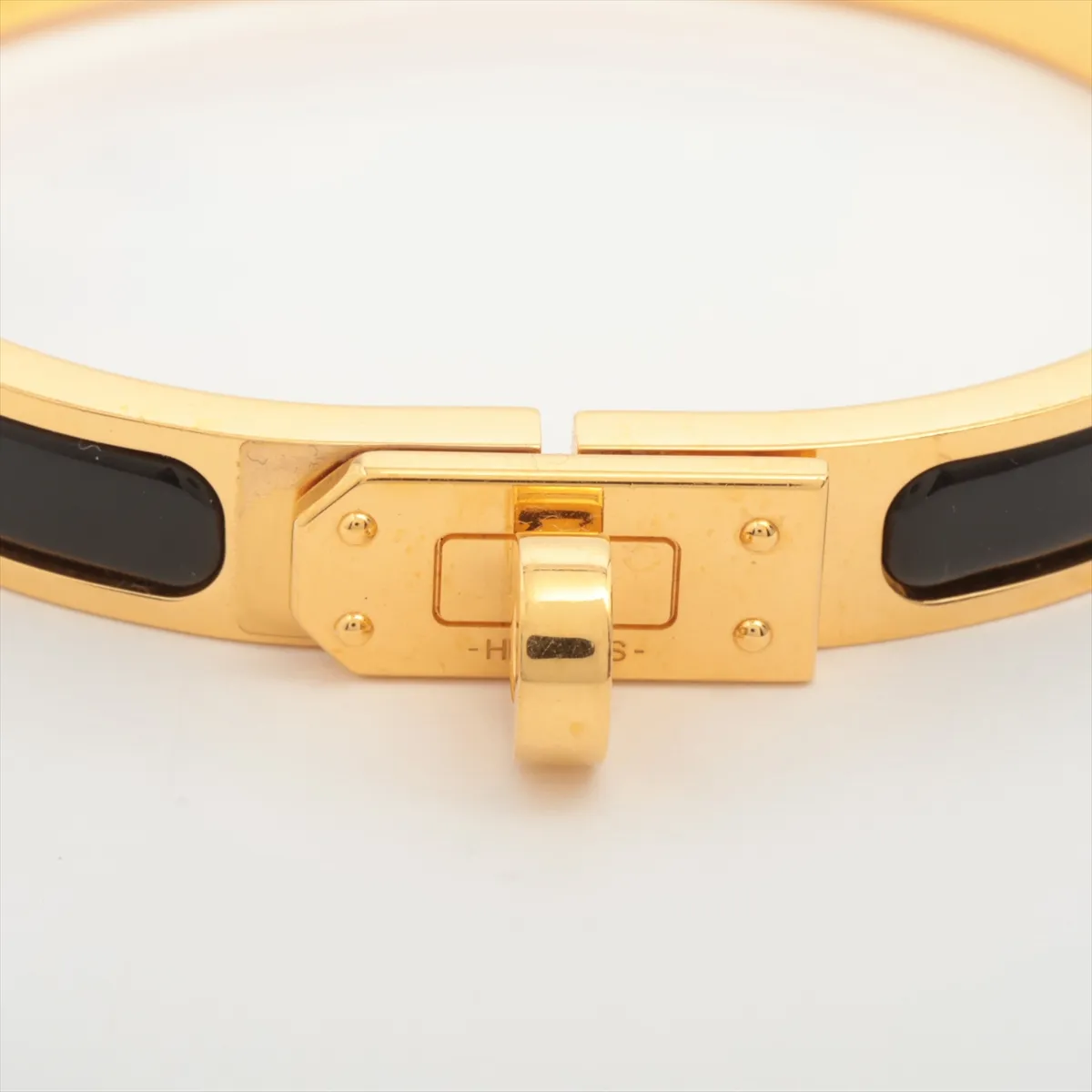 Mini Click Kelly SP0264 Bangle GP Gold x Black. Shows signs of wear including — view 3