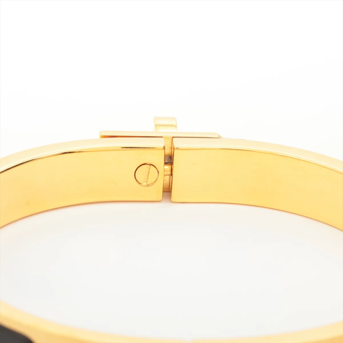 Mini Click Kelly SP0264 Bangle GP Gold x Black. Shows signs of wear including — view 4