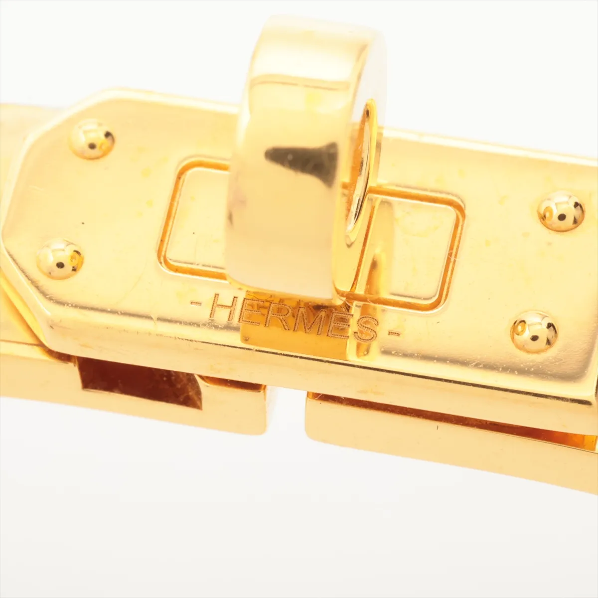 Mini Click Kelly SP0264 Bangle GP Gold x Black. Shows signs of wear including — view 6