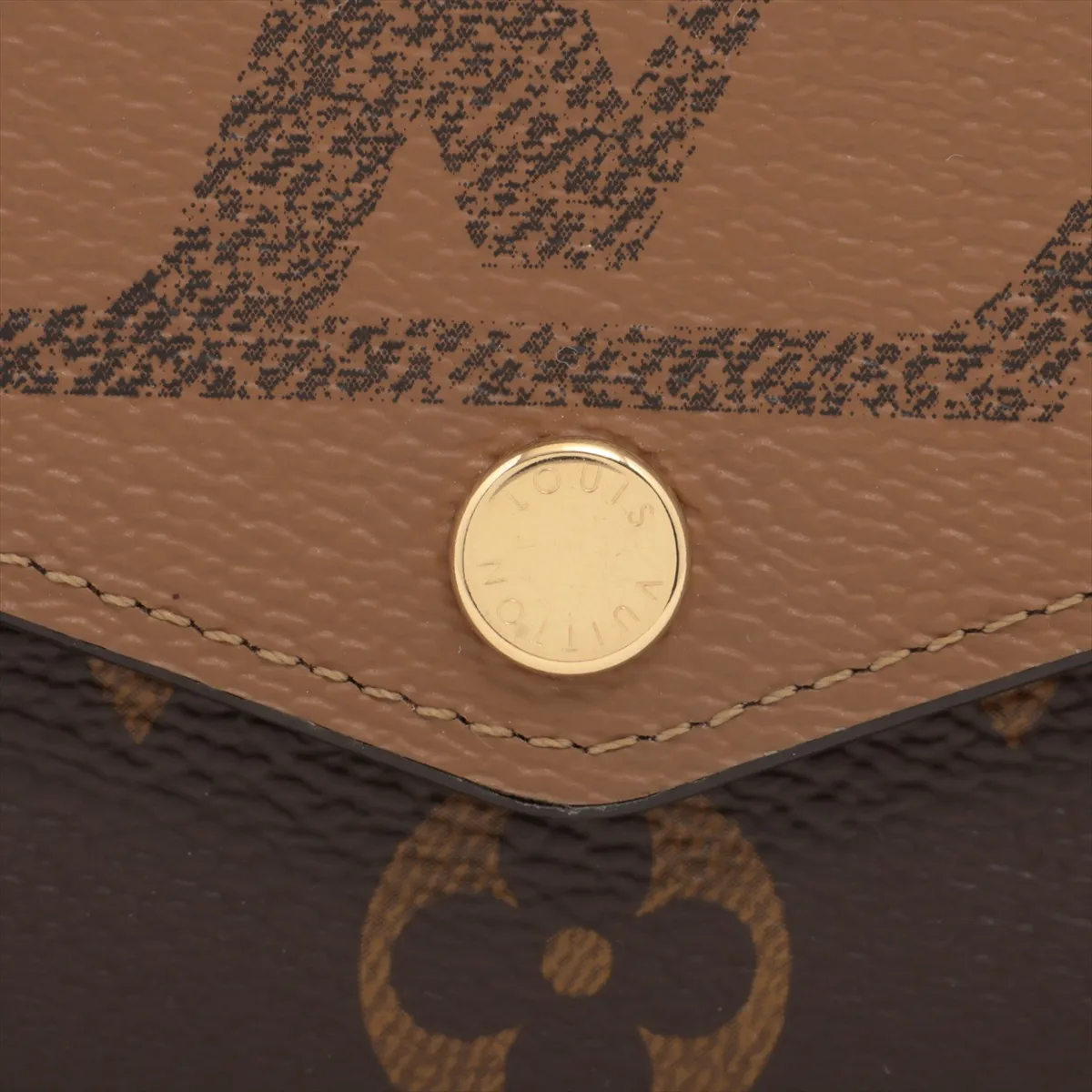 Giant Monogram Reverse Portefeuille Sarah M80726 Marron Wallet (RFID detected) — view 11