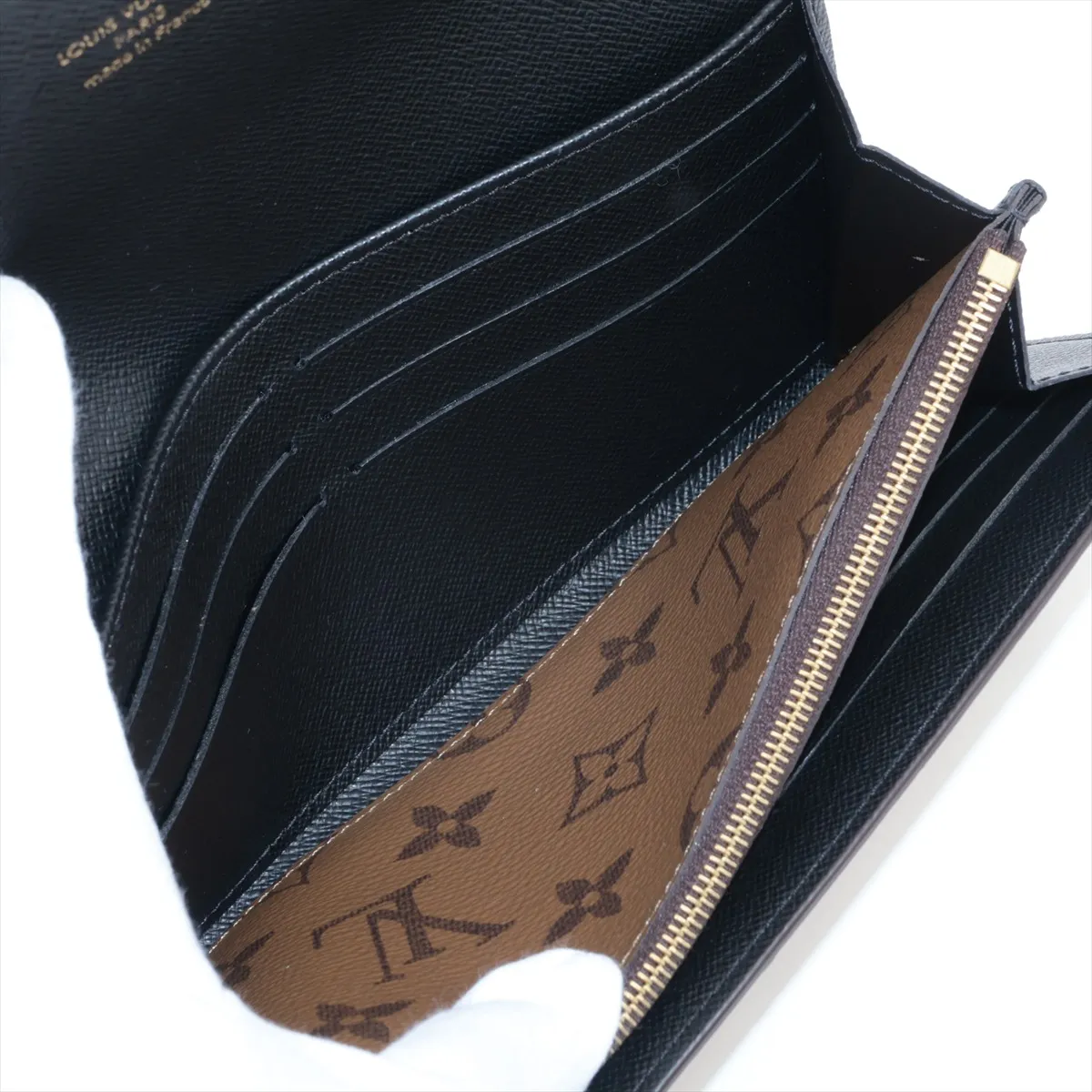 Giant Monogram Reverse Portefeuille Sarah M80726 Marron Wallet (RFID detected) — view 5