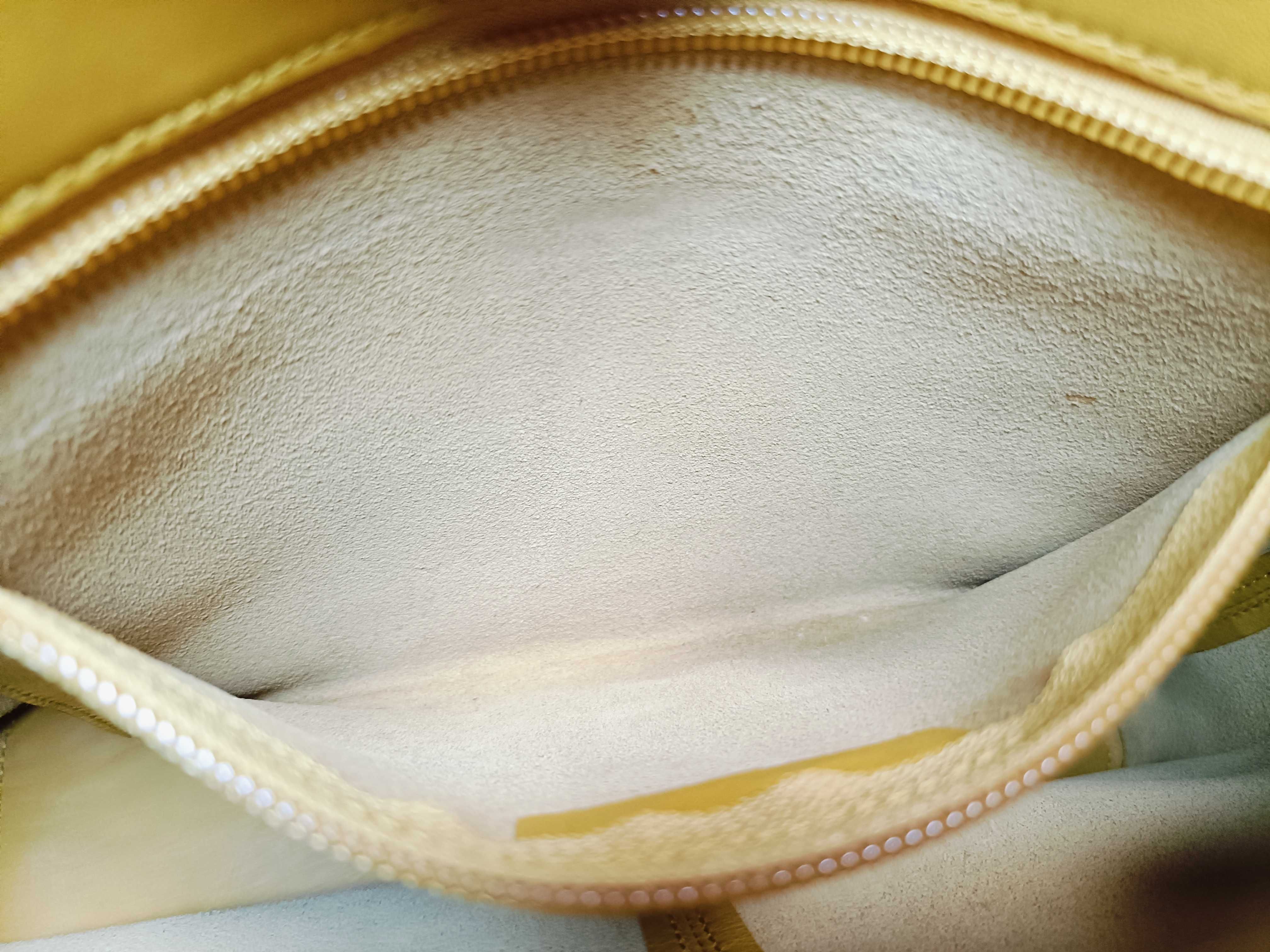 Nappa Leather Shoulder Bag (Yellow) — view 12